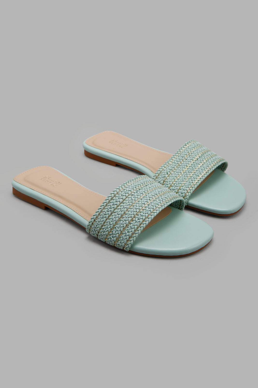 Redtag-Mint-Woven-Mule-Bundle,-Category:Sandals,-Colour:Mint,-Deals:2-For-90,-Deals:New-In,-Filter:Women's-Footwear,-LEC-Sandals,-New-In-Women-FOO,-S22C,-Section:Women-Women's-