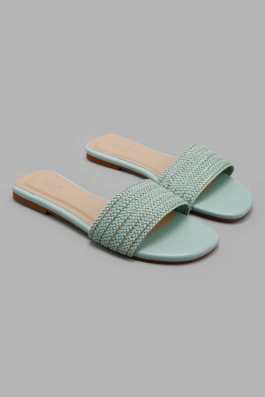 Redtag-Mint-Woven-Mule-Bundle,-Category:Sandals,-Colour:Mint,-Deals:2-For-90,-Deals:New-In,-Filter:Women's-Footwear,-LEC-Sandals,-New-In-Women-FOO,-S22C,-Section:Women-Women's-