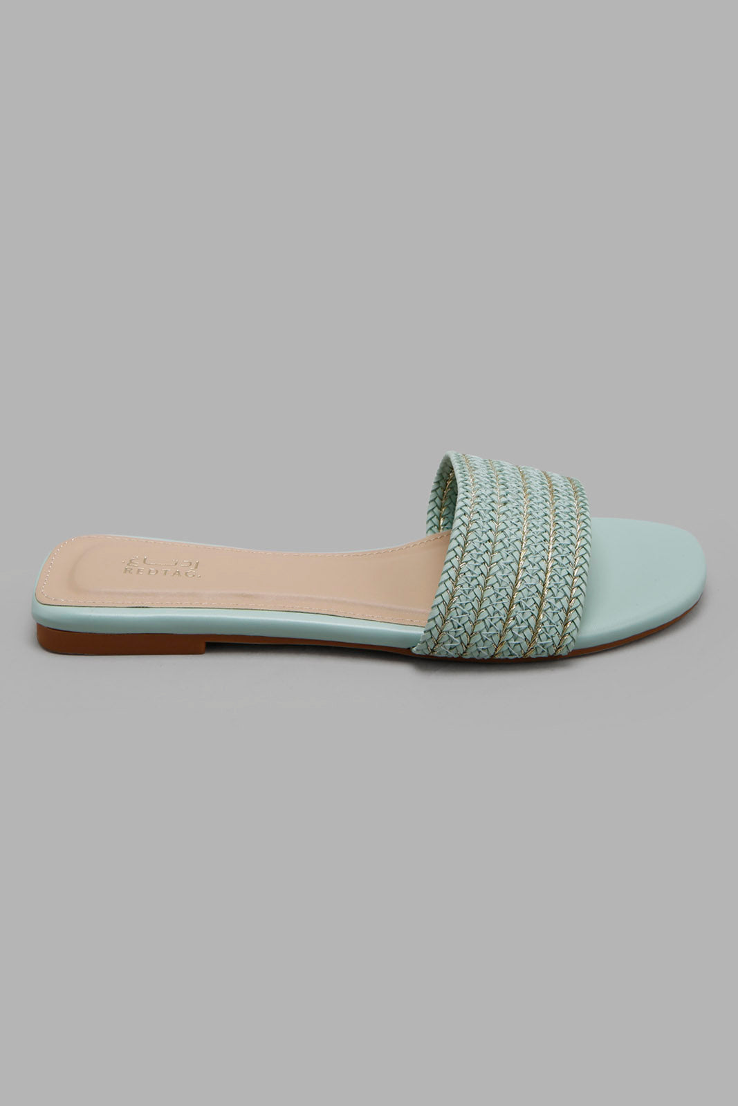 Redtag-Mint-Woven-Mule-Bundle,-Category:Sandals,-Colour:Mint,-Deals:2-For-90,-Deals:New-In,-Filter:Women's-Footwear,-LEC-Sandals,-New-In-Women-FOO,-S22C,-Section:Women-Women's-