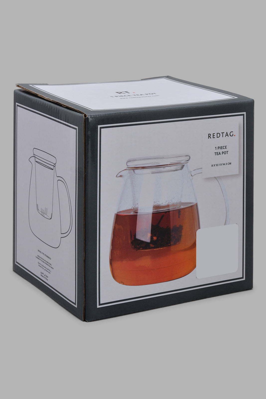 Clear Glass Teapot With Infuser (3 Piece)