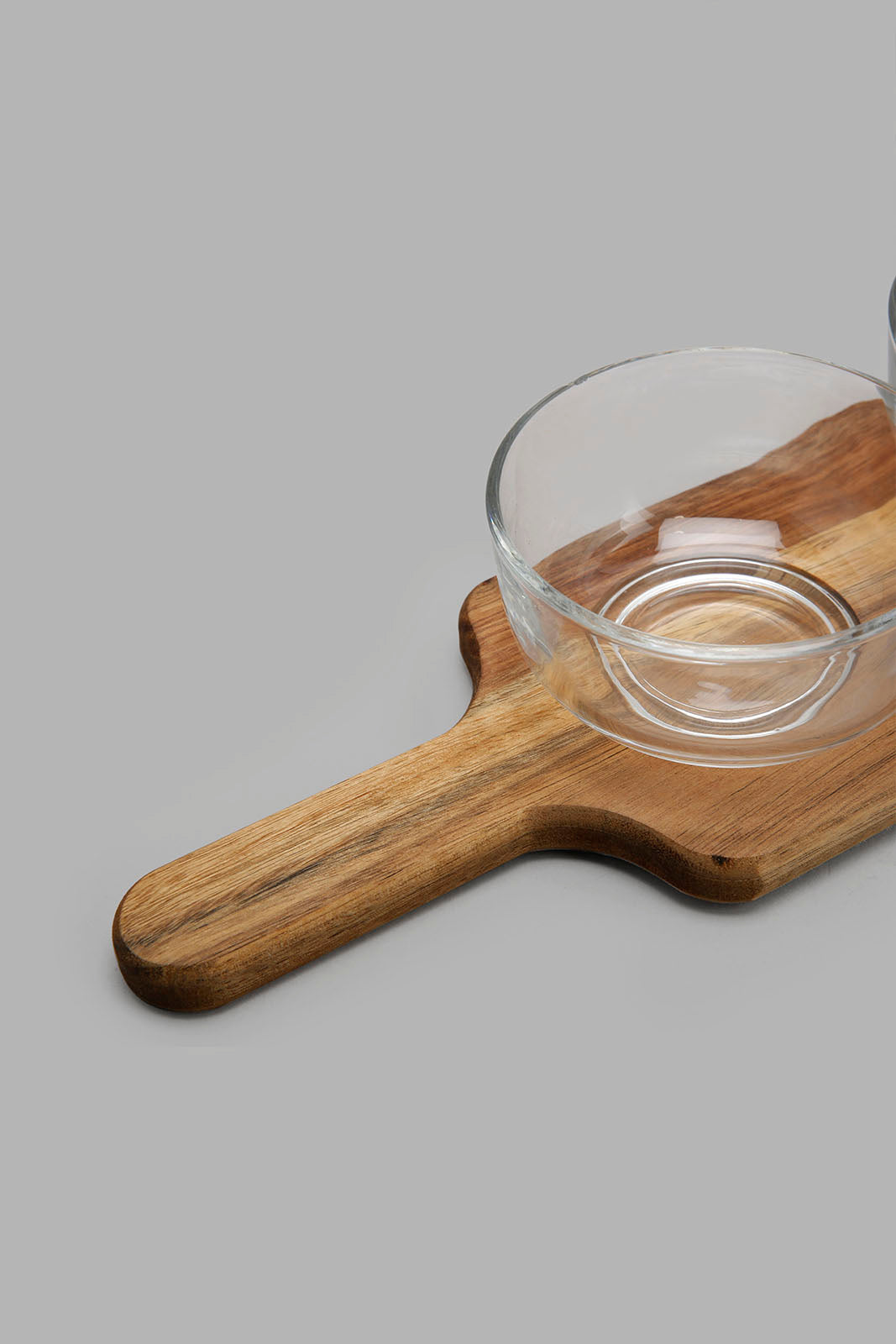 Redtag-Clear-Glass-Serving-Set-With-Wooden-Tray-(3-Piece)-Bundle,-Category:Bowls,-Colour:Clear,-Deals:2-For-90,-Filter:Home-Dining,-HMW-DIN-Serveware,-S22C,-Section:Homewares-Home-Dining-
