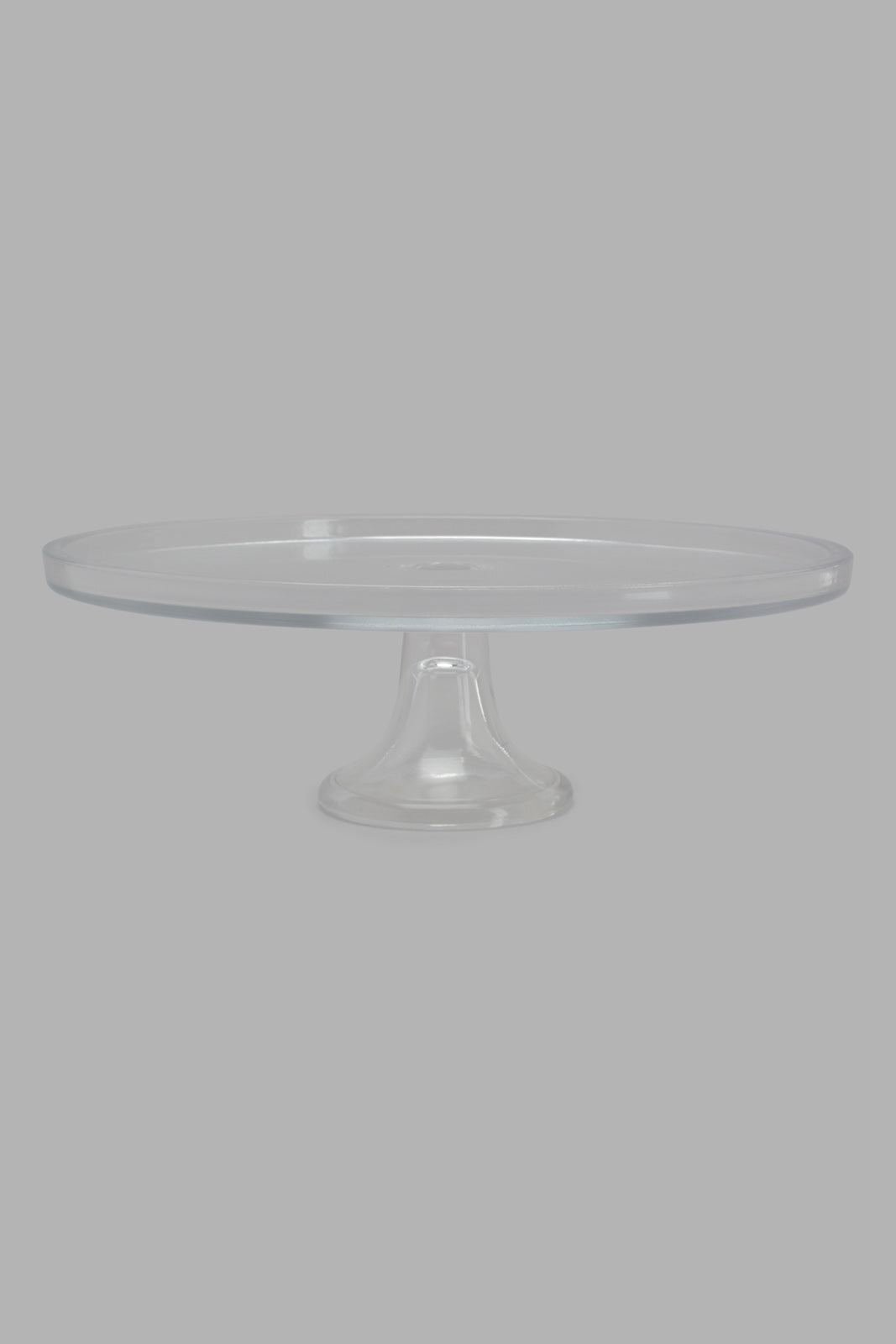 Redtag-Clear-Glass-Cake-Stand-Category:Bakeware,-Colour:Clear,-Filter:Home-Dining,-HMW-DIN-Serveware,-New-In,-New-In-HMW-DIN,-Non-Sale,-S22C,-Section:Homewares-Home-Dining-