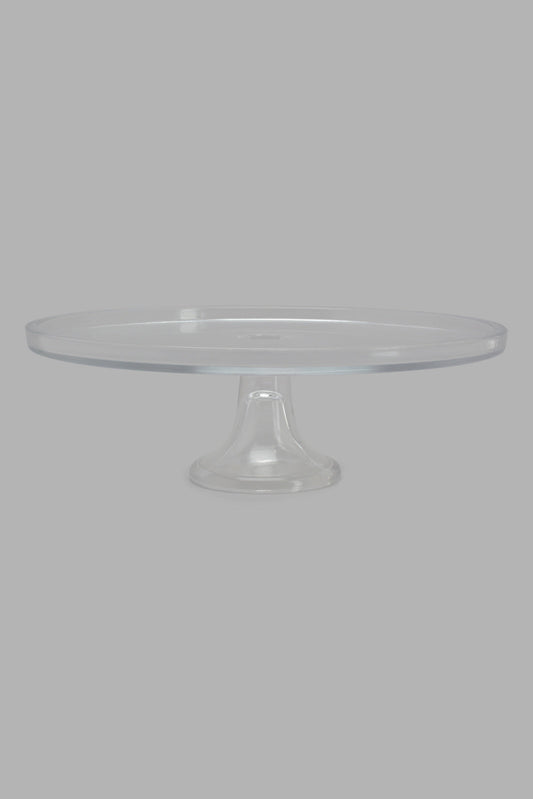 Redtag-Clear-Glass-Cake-Stand-Category:Bakeware,-Colour:Clear,-Filter:Home-Dining,-HMW-DIN-Serveware,-New-In,-New-In-HMW-DIN,-Non-Sale,-S22C,-Section:Homewares-Home-Dining-