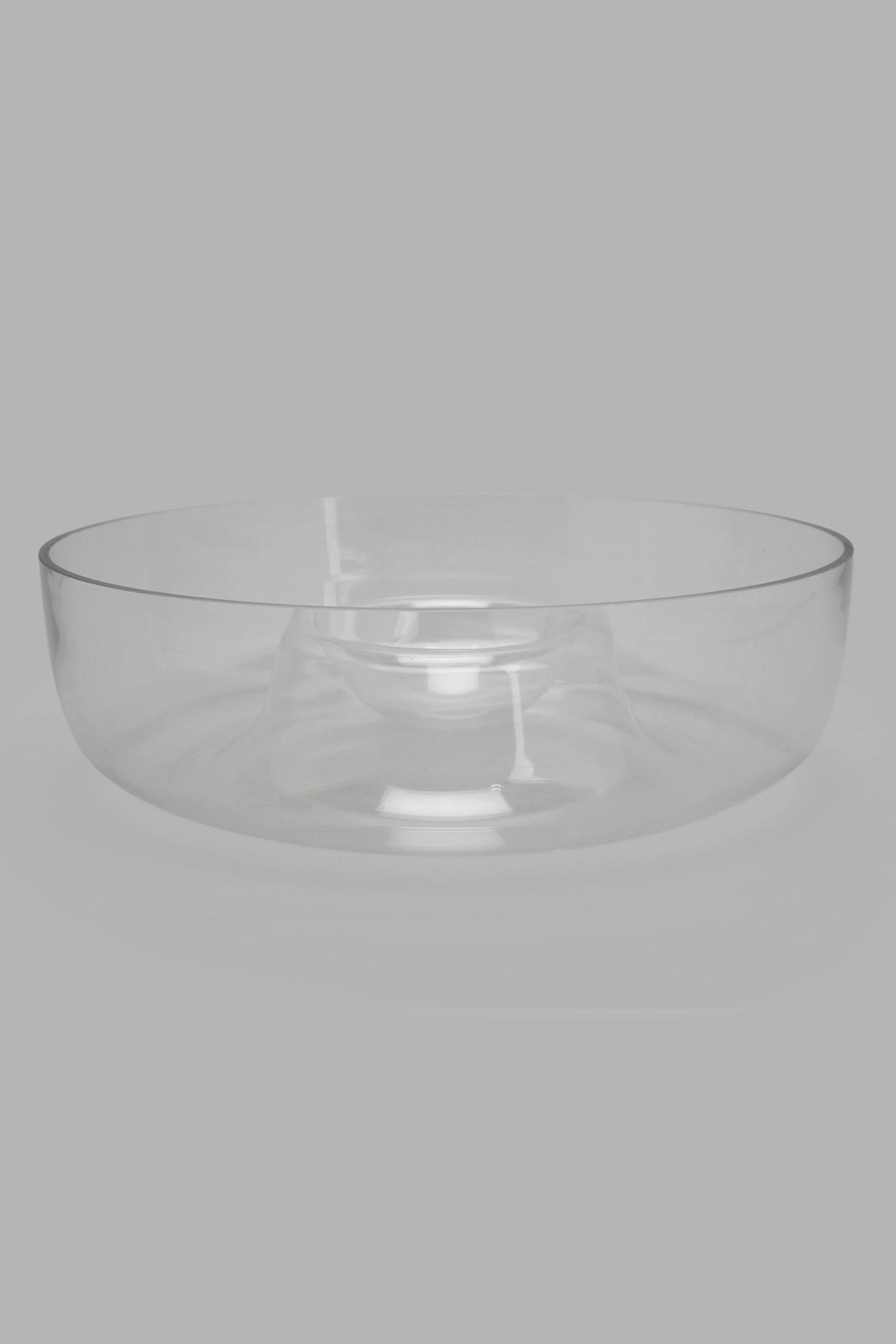Redtag-Clear-Glass-Salad-Bowl-With-Wooden-Tray-Category:Bowls,-Colour:Clear,-Filter:Home-Dining,-HMW-DIN-Serveware,-Non-Sale,-S22C,-Section:Homewares-Home-Dining-