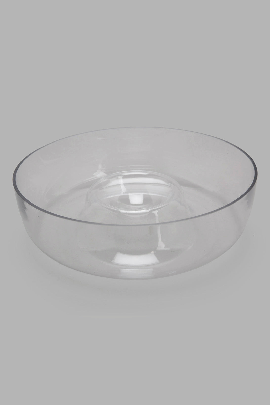 Redtag-Clear-Glass-Salad-Bowl-With-Wooden-Tray-Category:Bowls,-Colour:Clear,-Filter:Home-Dining,-HMW-DIN-Serveware,-Non-Sale,-S22C,-Section:Homewares-Home-Dining-