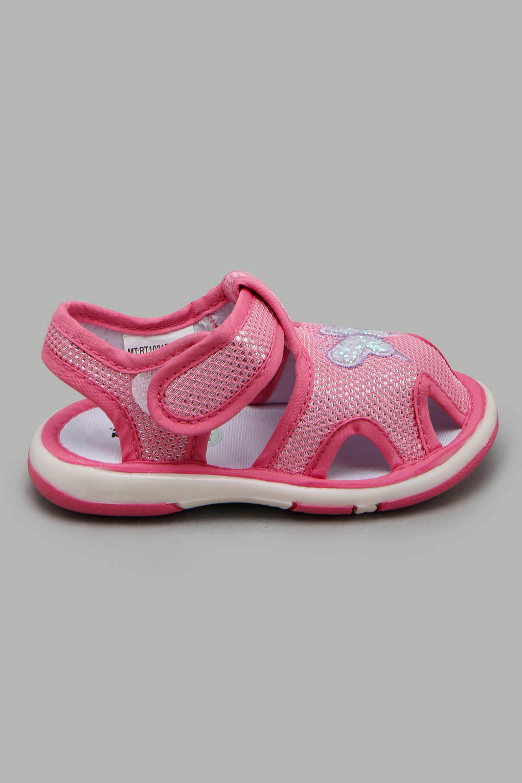 Redtag-Pale-Pink-Butterfly-Trim-Pump-Category:Trainers,-Colour:Pink,-Filter:Girls-Footwear-(1-to-3-Yrs),-ING-Trainers,-New-In,-New-In-ING-FOO,-Non-Sale,-Section:Girls-(0-to-14Yrs),-W22O-Infant-Girls-1 to 3 Years
