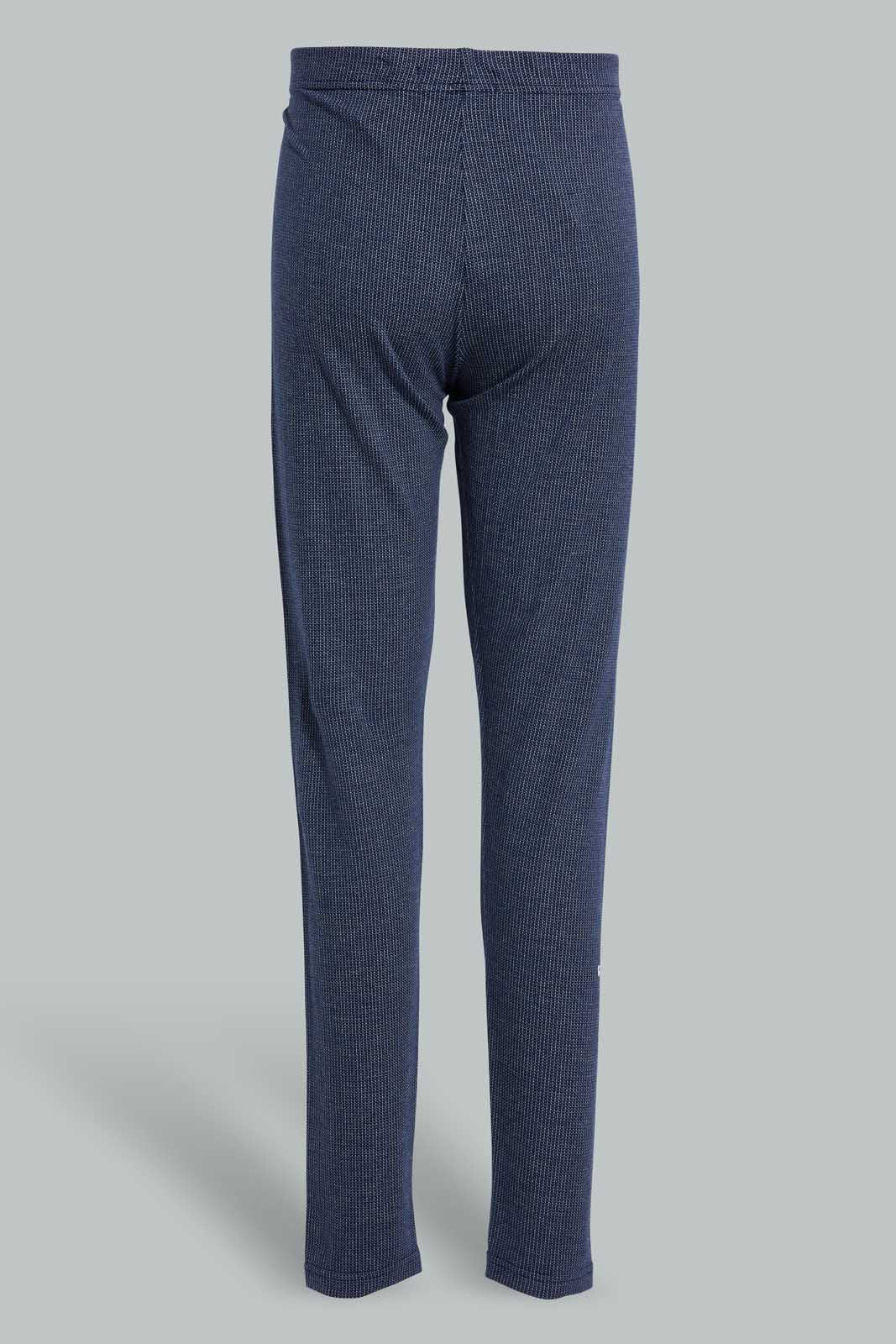 Redtag-Jacquard-Legging-Leggings-Senior-Girls-9 to 14 Years