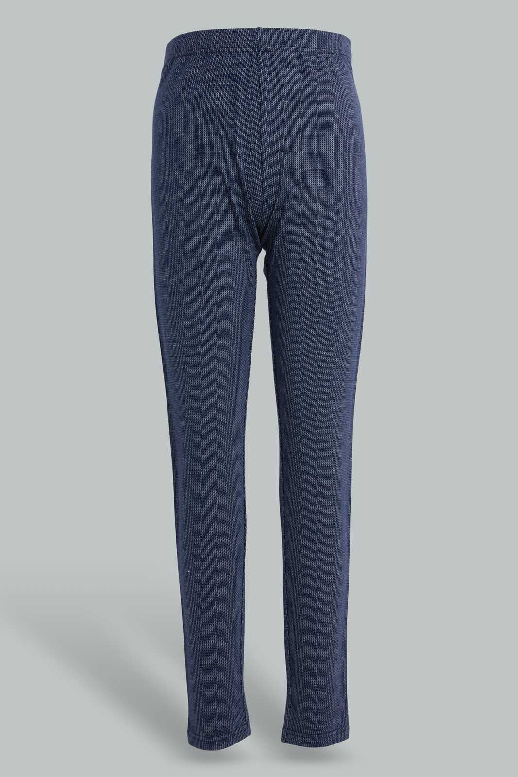 Redtag-Jacquard-Legging-Leggings-Senior-Girls-9 to 14 Years