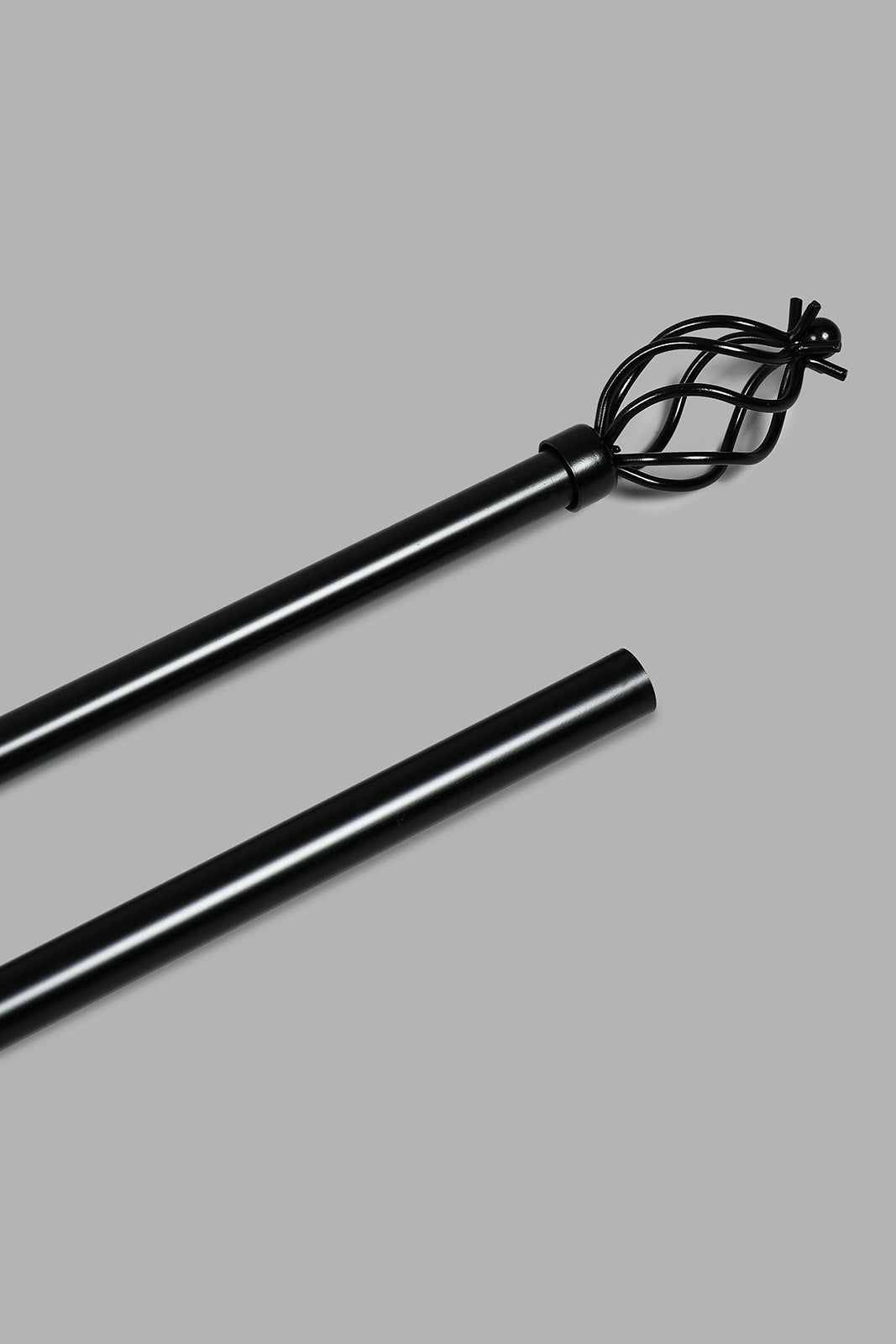 Redtag-Black-Powder-Coated-Finish-Extendable-Single-Curtain-Rod-(Long)-Colour:Black,-Filter:Home-Bedroom,-HMW-BED-Curtain-Rods,-New-In,-New-In-HMW-BED,-Non-Sale,-S22B,-Section:Homewares-Home-Bedroom-