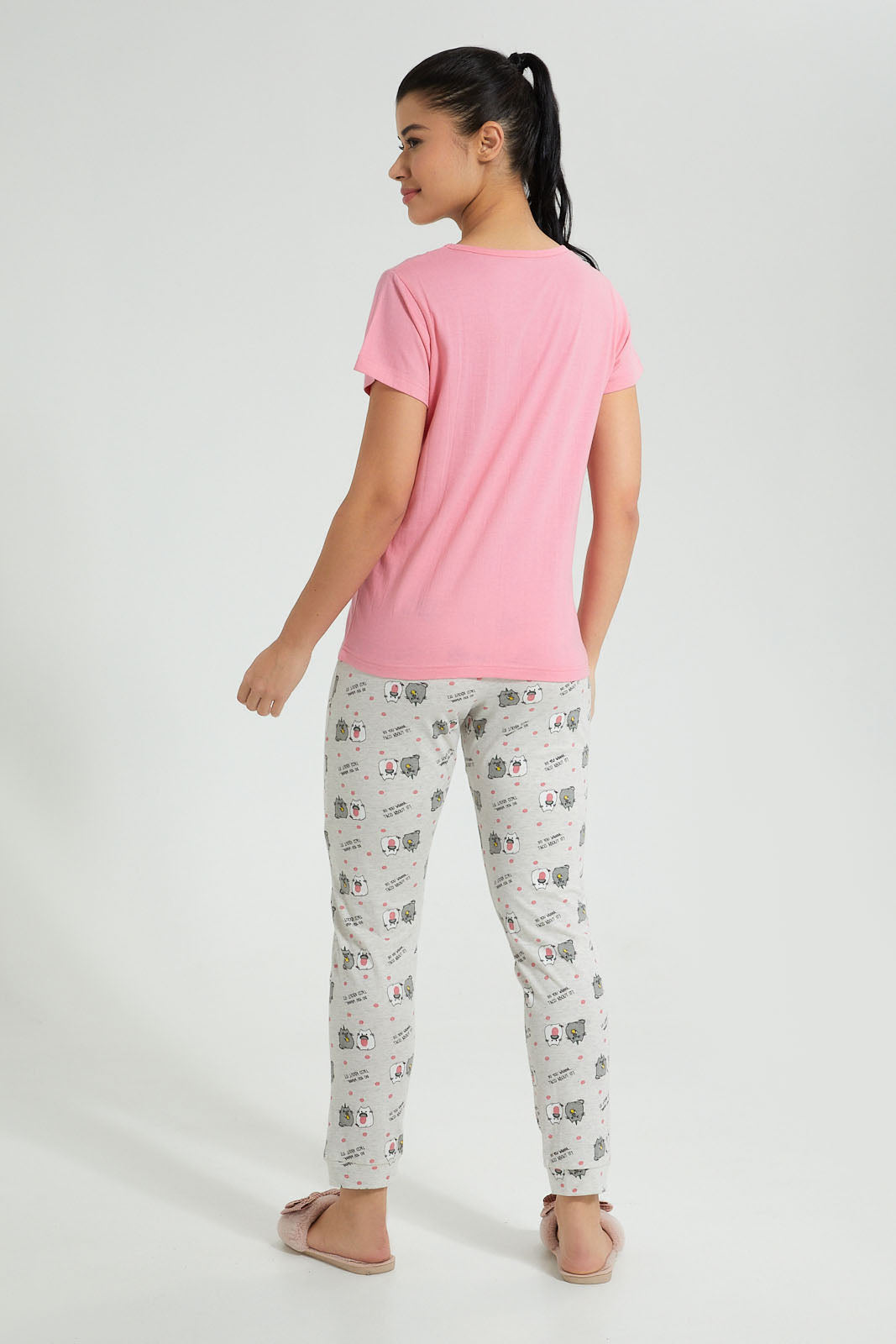 Redtag-Blush-Printed-Pyjama-Set-Colour:Pink,-Filter:Women's-Clothing,-New-In,-New-In-Women,-Non-Sale,-S22B,-Section:Women,-Women-Pyjama-Sets-Women's-