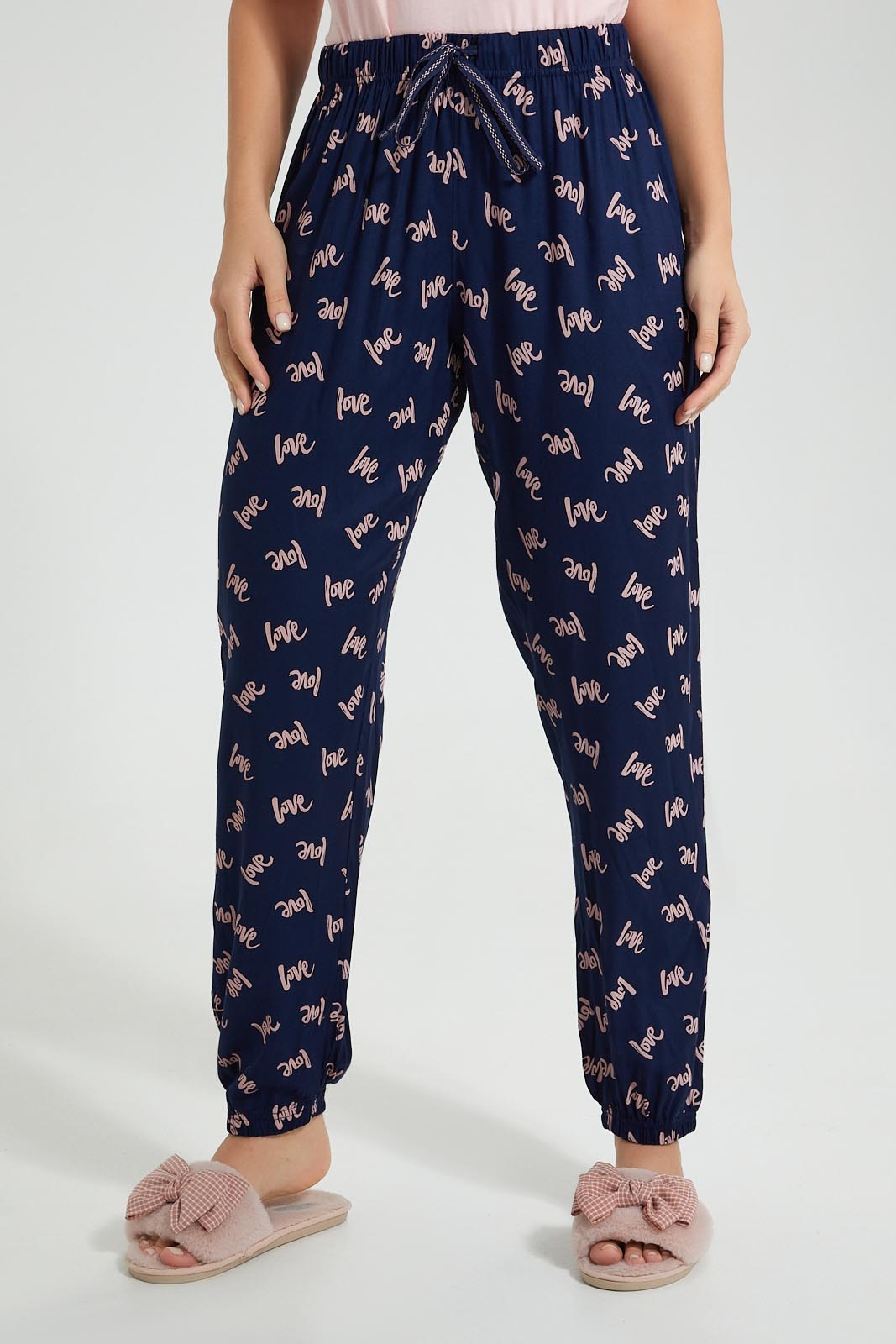 Redtag-Pale-Pink-Printed-Pyjama-Set-Colour:Pink,-Filter:Women's-Clothing,-New-In,-New-In-Women,-Non-Sale,-S22B,-Section:Women,-Women-Pyjama-Sets-Women's-