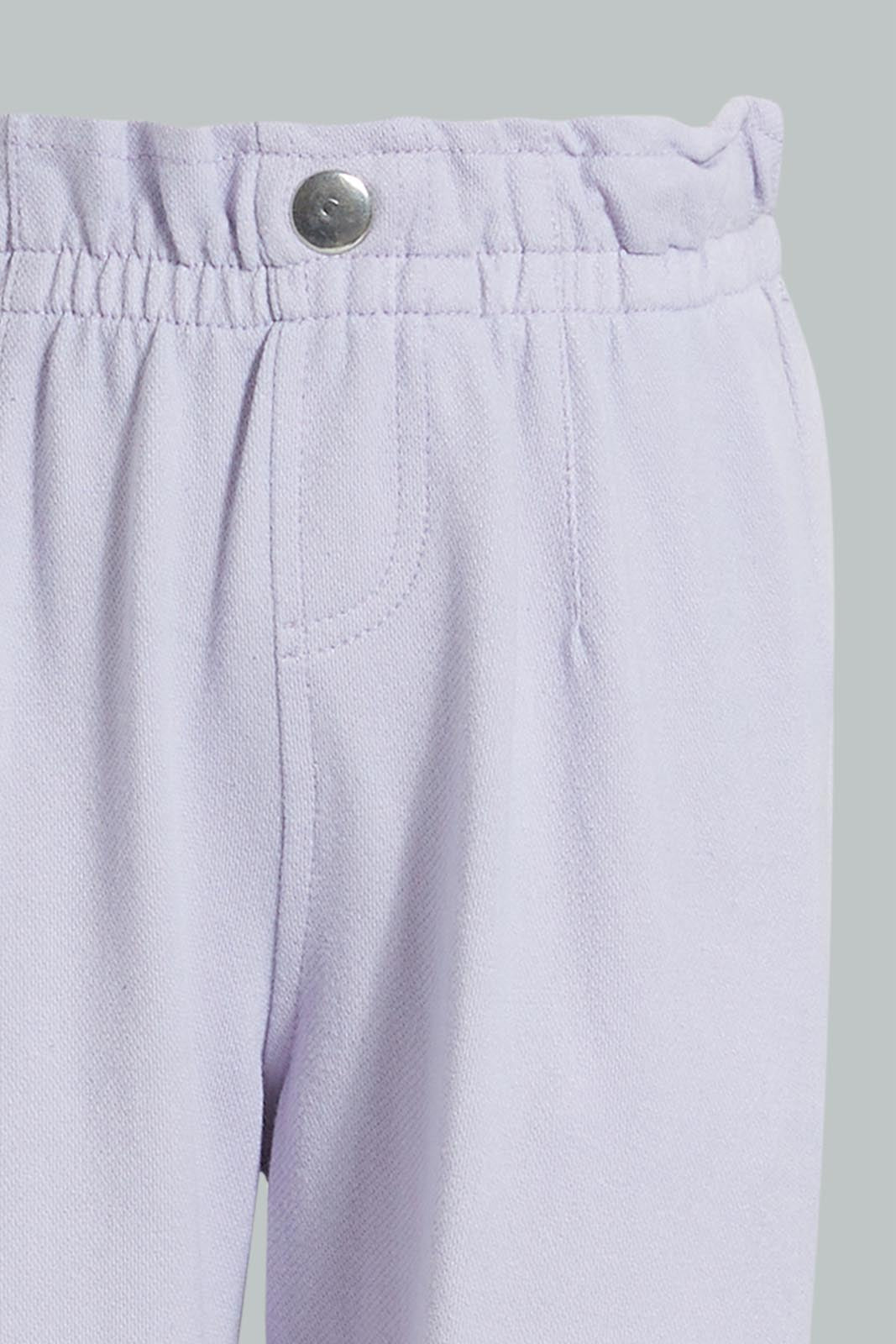 Redtag-Lilac-Knitted-Acid-Wash-Jegging-Trousers-Infant-Girls-3 to 24 Months