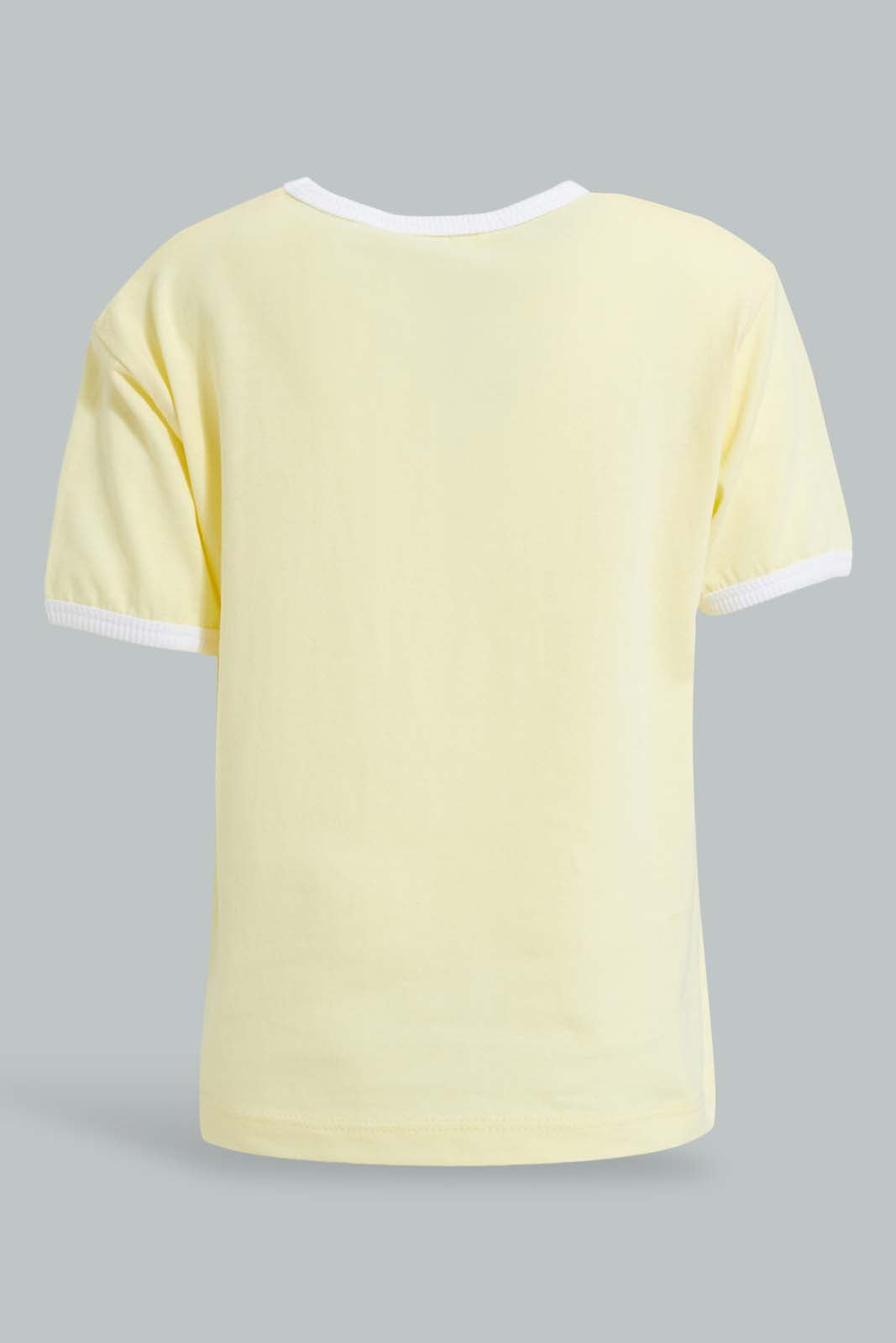 Redtag-Yellow-Jersey-Rib-Casual-Set-(2-Pack)-Sets-Infant-Boys-3 to 24 Months