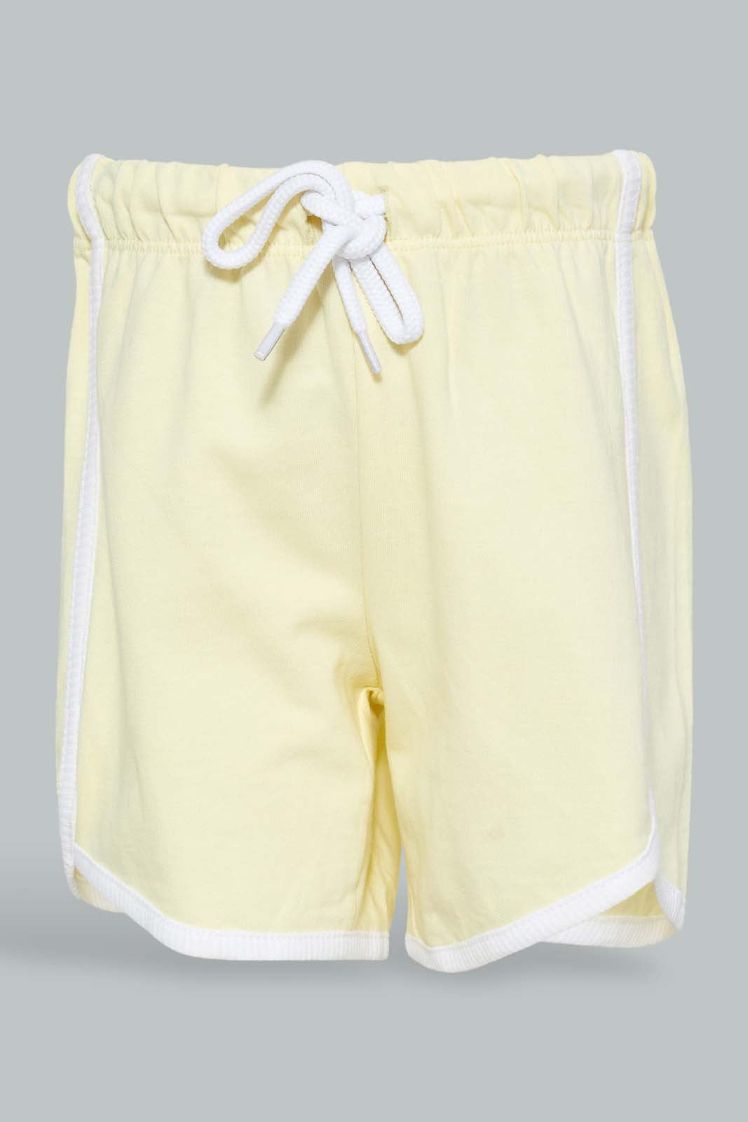 Redtag-Yellow-Jersey-Rib-Casual-Set-(2-Pack)-Sets-Infant-Boys-3 to 24 Months