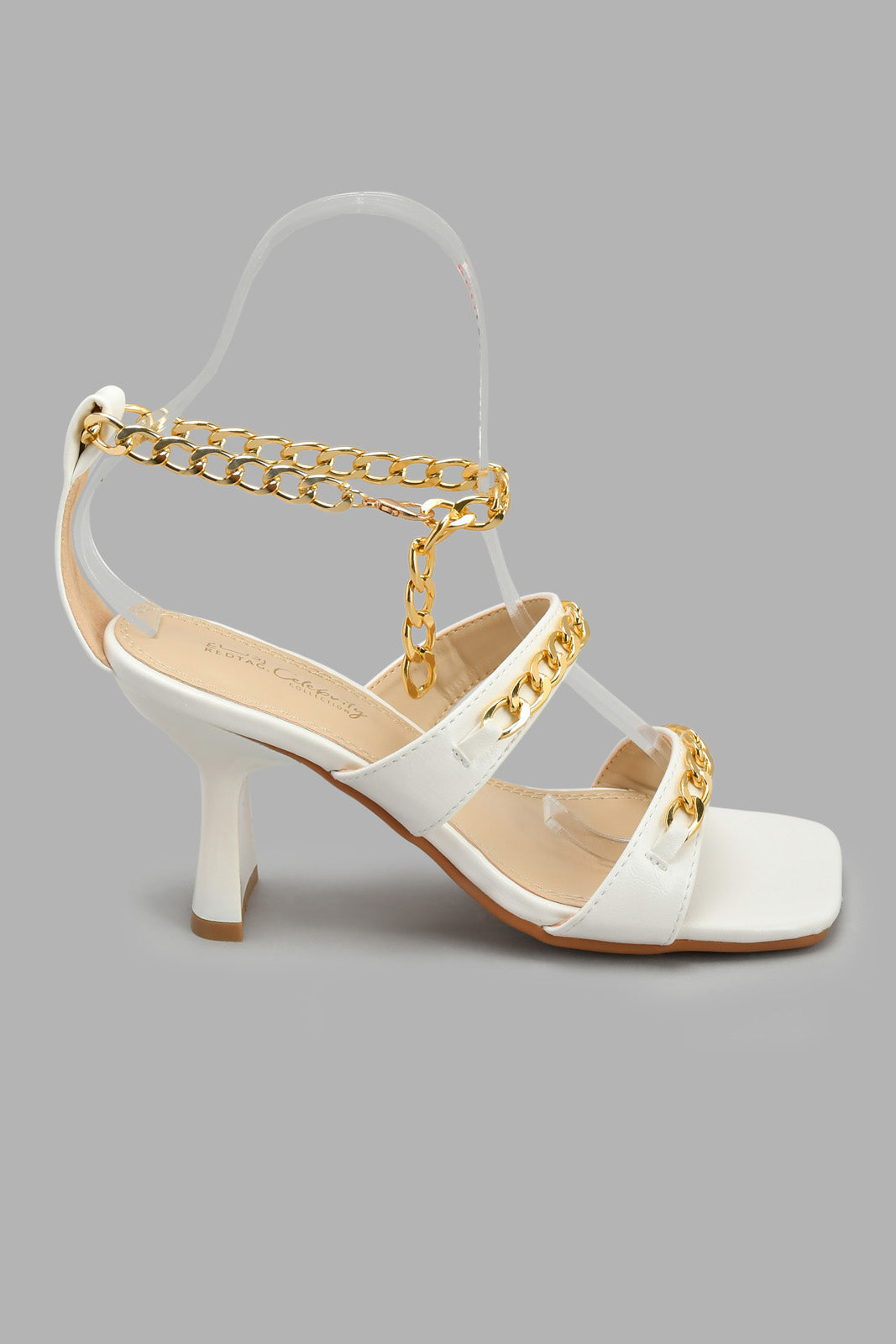 Redtag-White-Chain-Trim-Sandal-Mules-Women's-