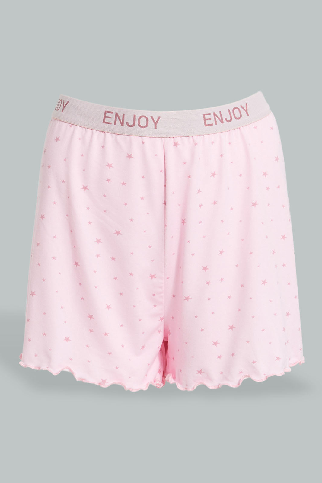 Redtag-Pink-Star-Printed-Top-And-Short-Set-Cami-Sets-Women's-
