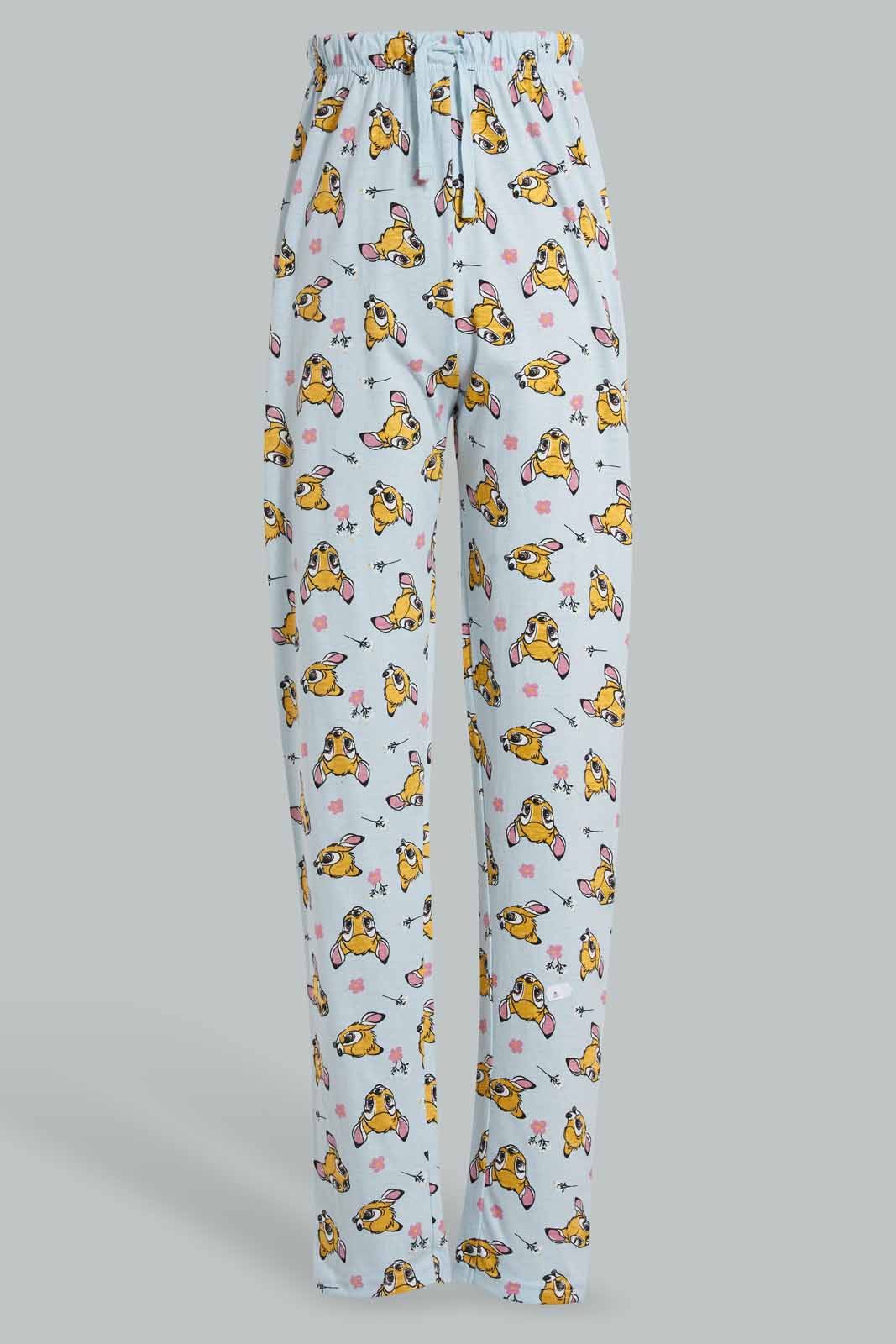 Redtag-Grey-And-Blue-Bambi-Pajama-Set-(2-Piece)-Bundle,-Category:Pyjama-Sets,-CHR,-Colour:Blue,-Colour:Grey,-Deals:Sale,-Filter:Senior-Girls-(8-to-14-Yrs),-GSR-Pyjama-Sets,-S22B,-Sale-GSR-APL,-Section:Girls-(0-to-14Yrs)-Senior-Girls-9 to 14 Years