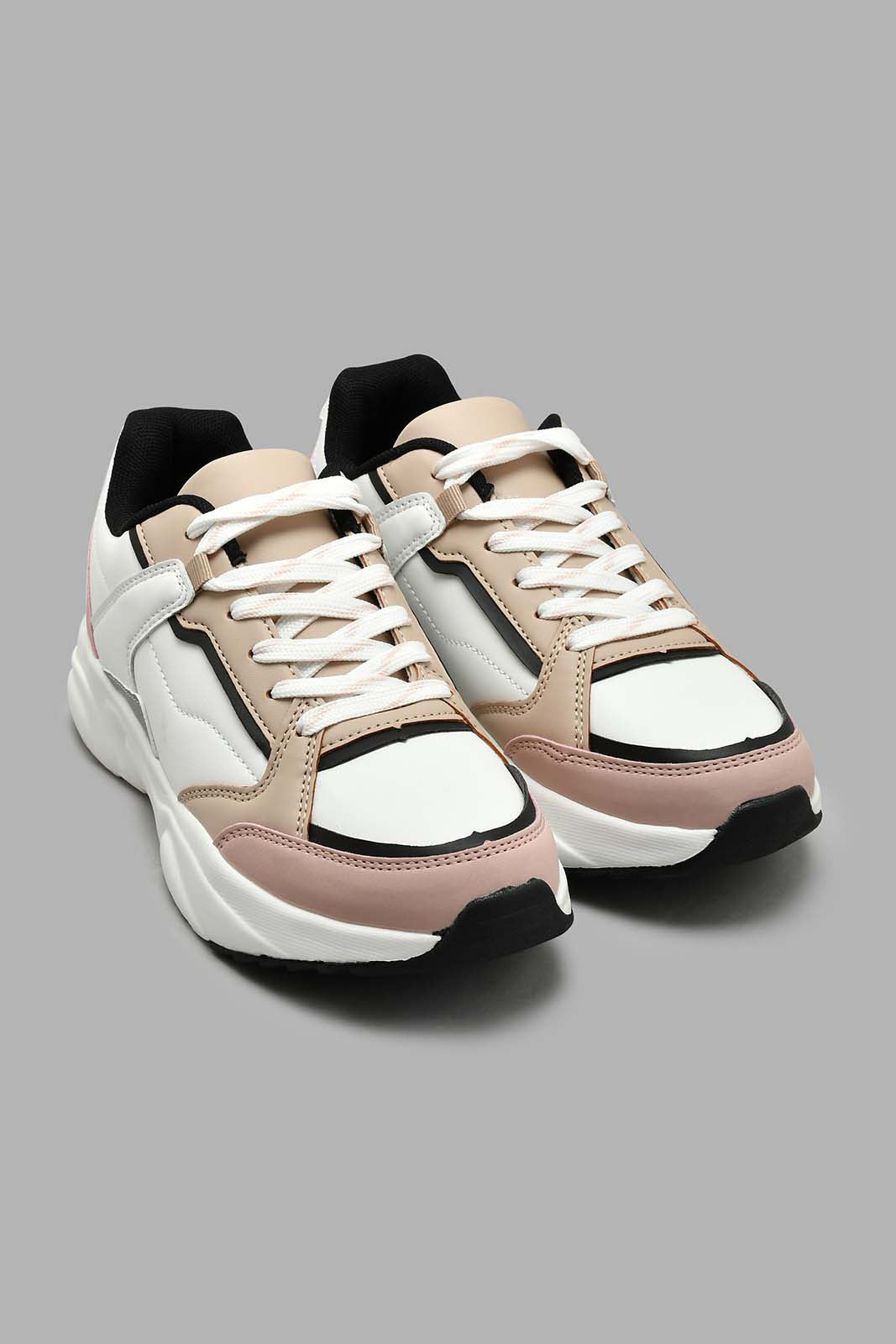 Redtag-Assorted-Chunky-Lace-Up-Sneaker-Colour:Assorted,-Filter:Women's-Footwear,-New-In,-New-In-Women-FOO,-Non-Sale,-S22A,-Section:Women,-Women-Trainers-Women's-