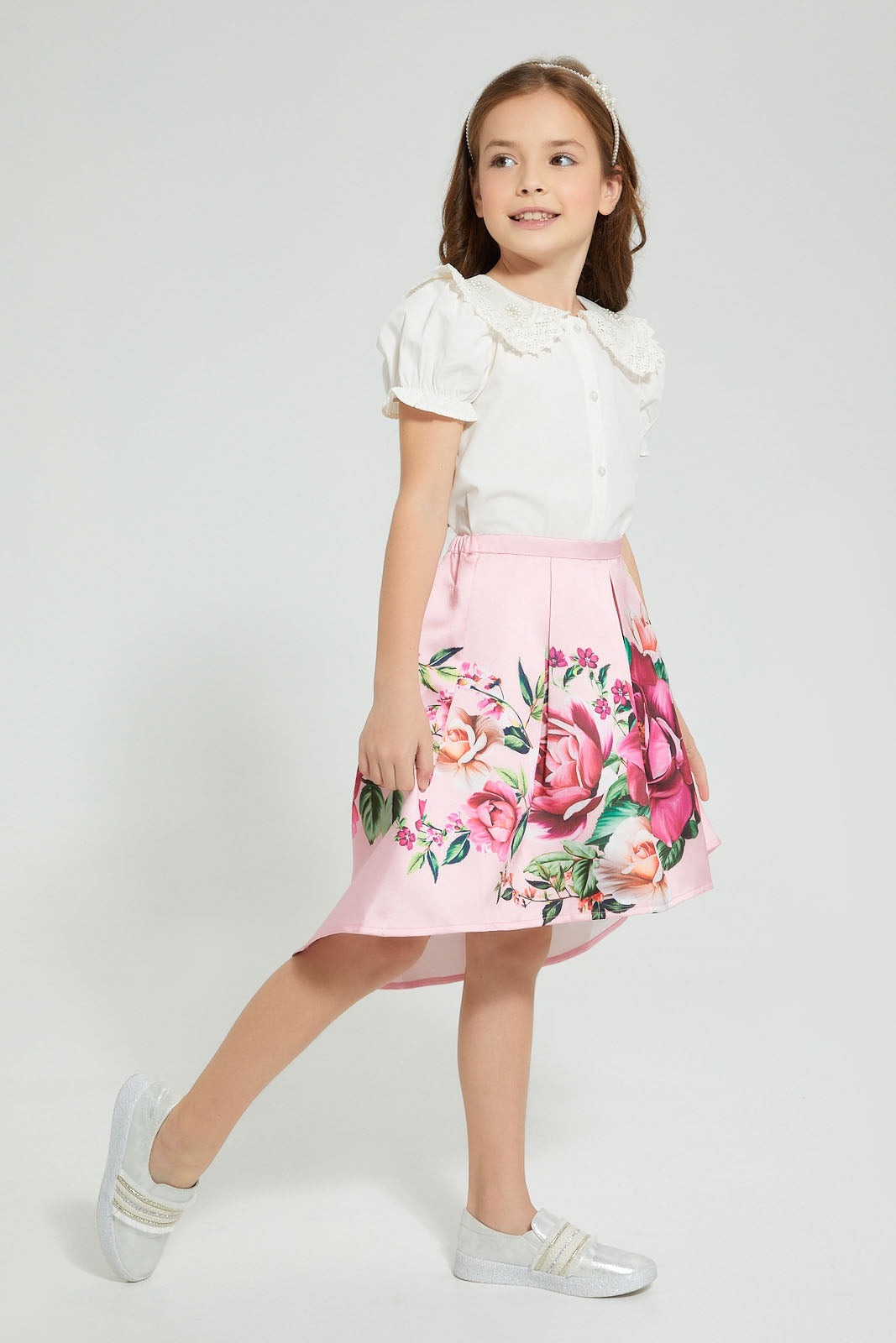 Redtag-Pink-Printed-Skirt-Colour:Pink,-Filter:Girls-(2-to-8-Yrs),-Girls-Skirts,-New-In,-New-In-GIR,-Non-Sale,-S22B,-Section:Kidswear-Girls-2 to 8 Years