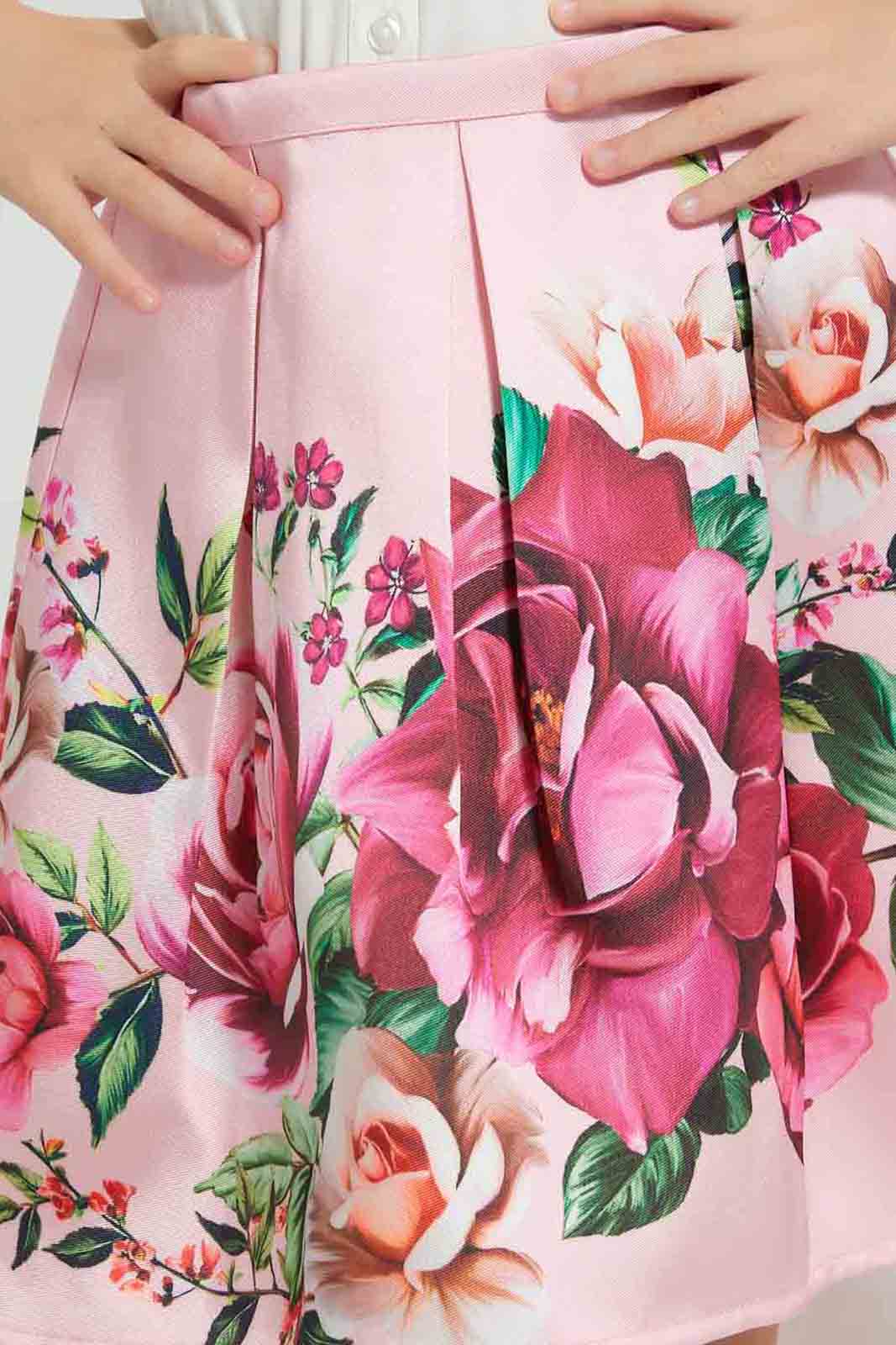 Redtag-Pink-Printed-Skirt-Colour:Pink,-Filter:Girls-(2-to-8-Yrs),-Girls-Skirts,-New-In,-New-In-GIR,-Non-Sale,-S22B,-Section:Kidswear-Girls-2 to 8 Years