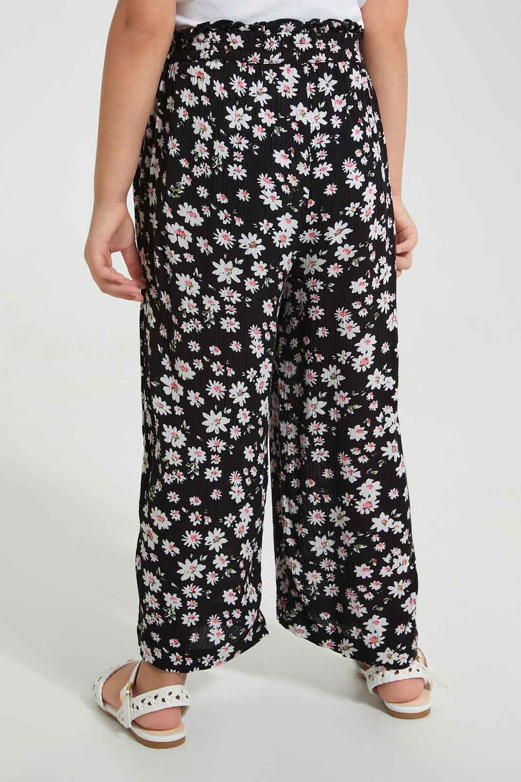 Redtag-Multi-Colored-Printed-Trouser-With-Hair-Accessories-Colour:Assorted,-Filter:Girls-(2-to-8-Yrs),-Girls-Trousers,-New-In,-New-In-GIR,-Non-Sale,-S22A,-Section:Kidswear-Girls-2 to 8 Years