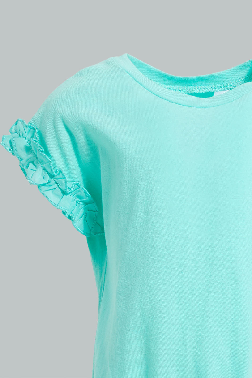 Redtag-Mint-Elasticated-Hem-Jersey-Top-Colour:Mint,-Filter:Infant-Girls-(3-to-24-Mths),-Infant-Girls-Blouses,-New-In,-New-In-ING,-Non-Sale,-S22B,-Section:Kidswear-Infant-Girls-3 to 24 Months