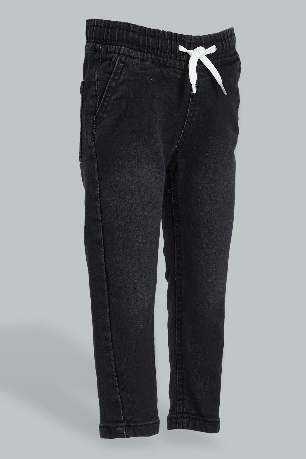 Redtag-Charcoal-Pull-On-Denim-Pant-Colour:Charcoal,-Filter:Infant-Boys-(3-to-24-Mths),-Infant-Boys-Jeans,-New-In,-New-In-INB,-Non-Sale,-S22B,-Section:Kidswear-Infant-Boys-3 to 24 Months