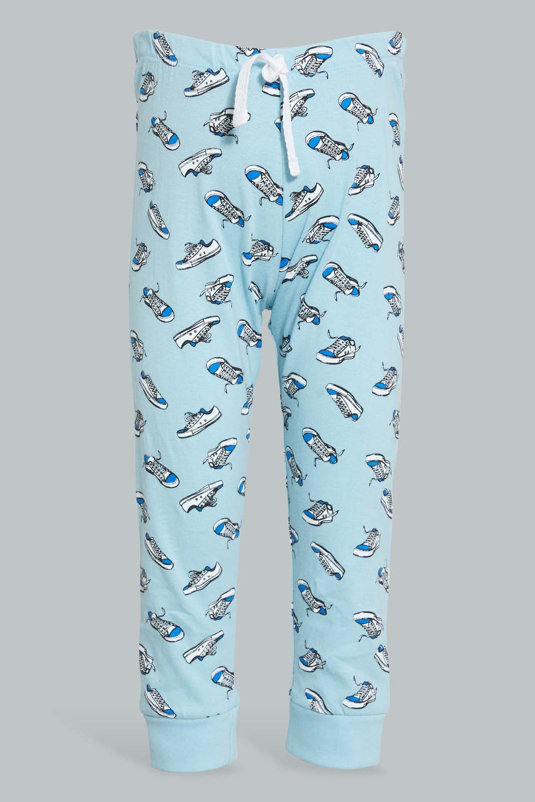 Redtag-White-And-Royal-3-Pack-Shark-Pyjama-Set-Set-Pyjama-Sets-Infant-Boys-3 to 24 Months