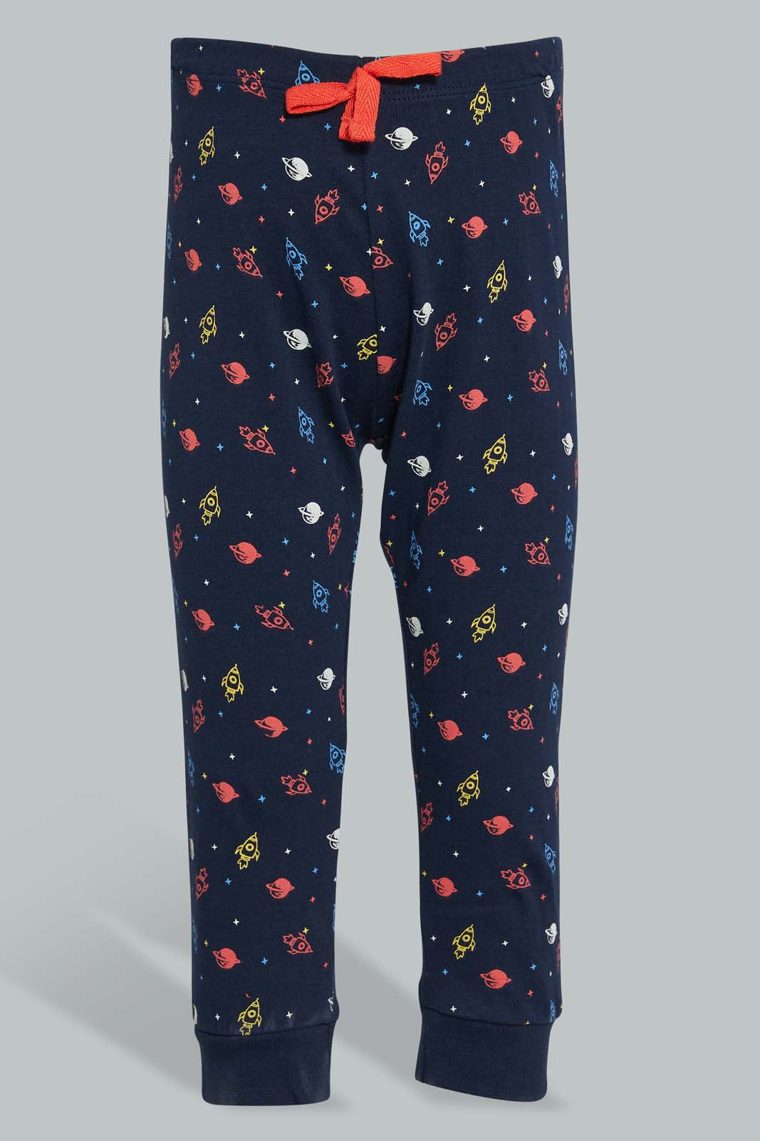 Redtag-Navy-And-Red-3-Pack-Pyjama-Set-Set-Pyjama-Sets-Infant-Boys-3 to 24 Months