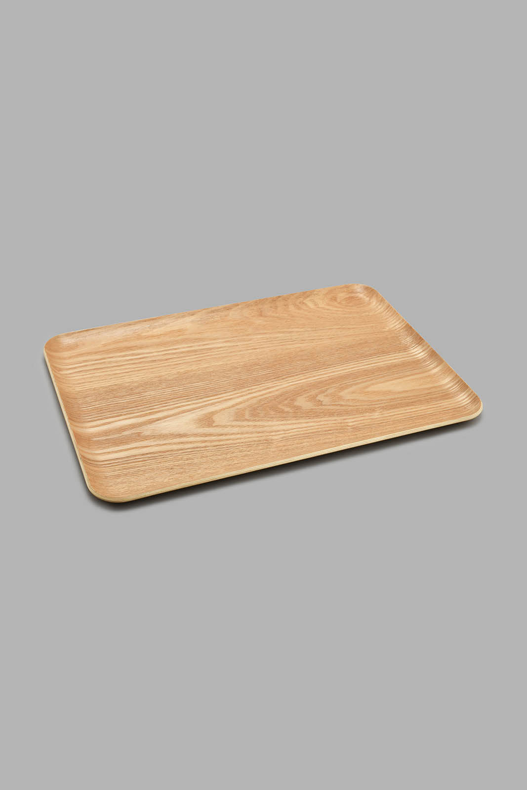 Redtag-Brown-Wooden-Rectangle-Tray-(Medium)-Trays-Home-Dining-
