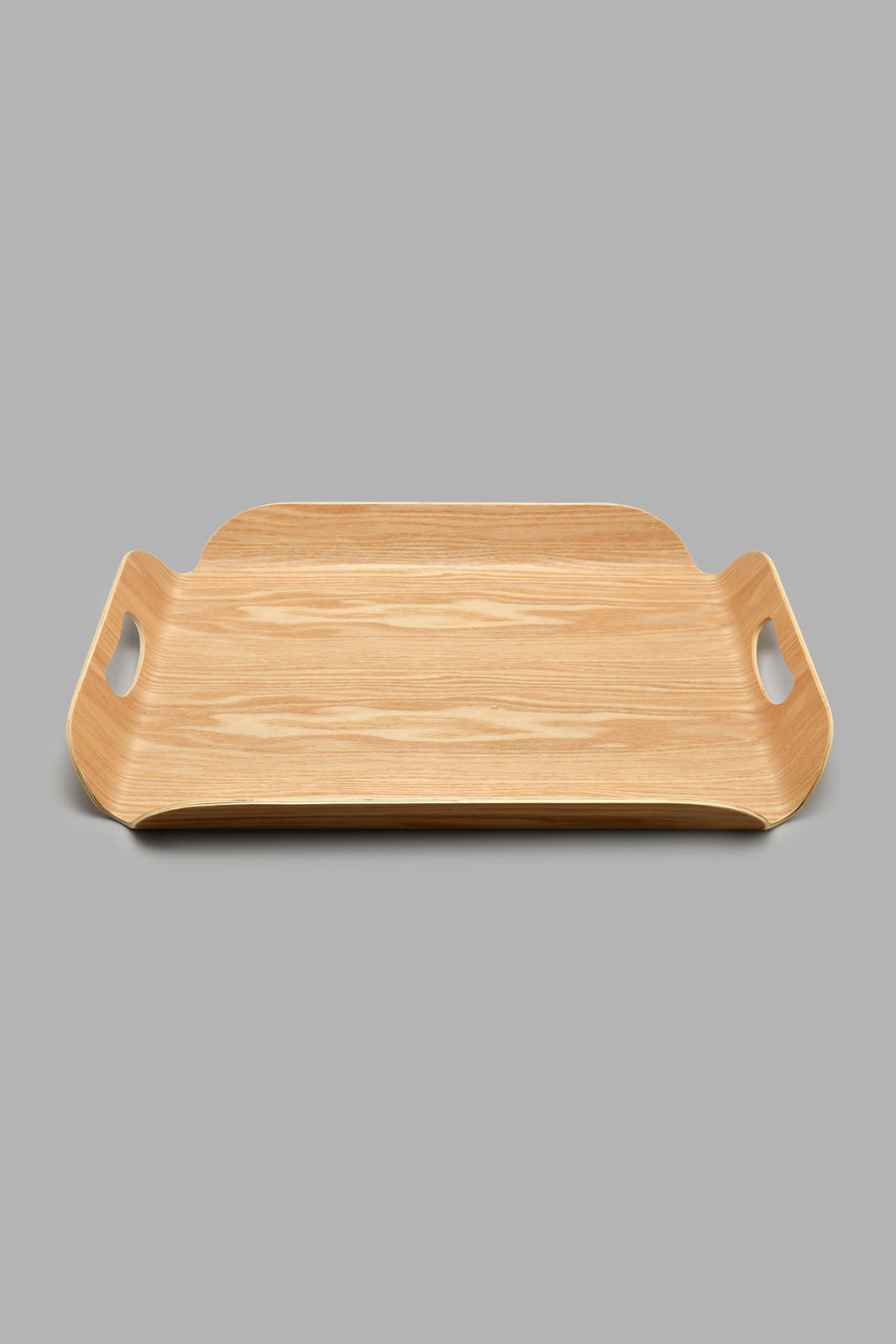 Redtag-Brown-Wooden-Rectangle-Tray-(Large)-Trays-Home-Dining-