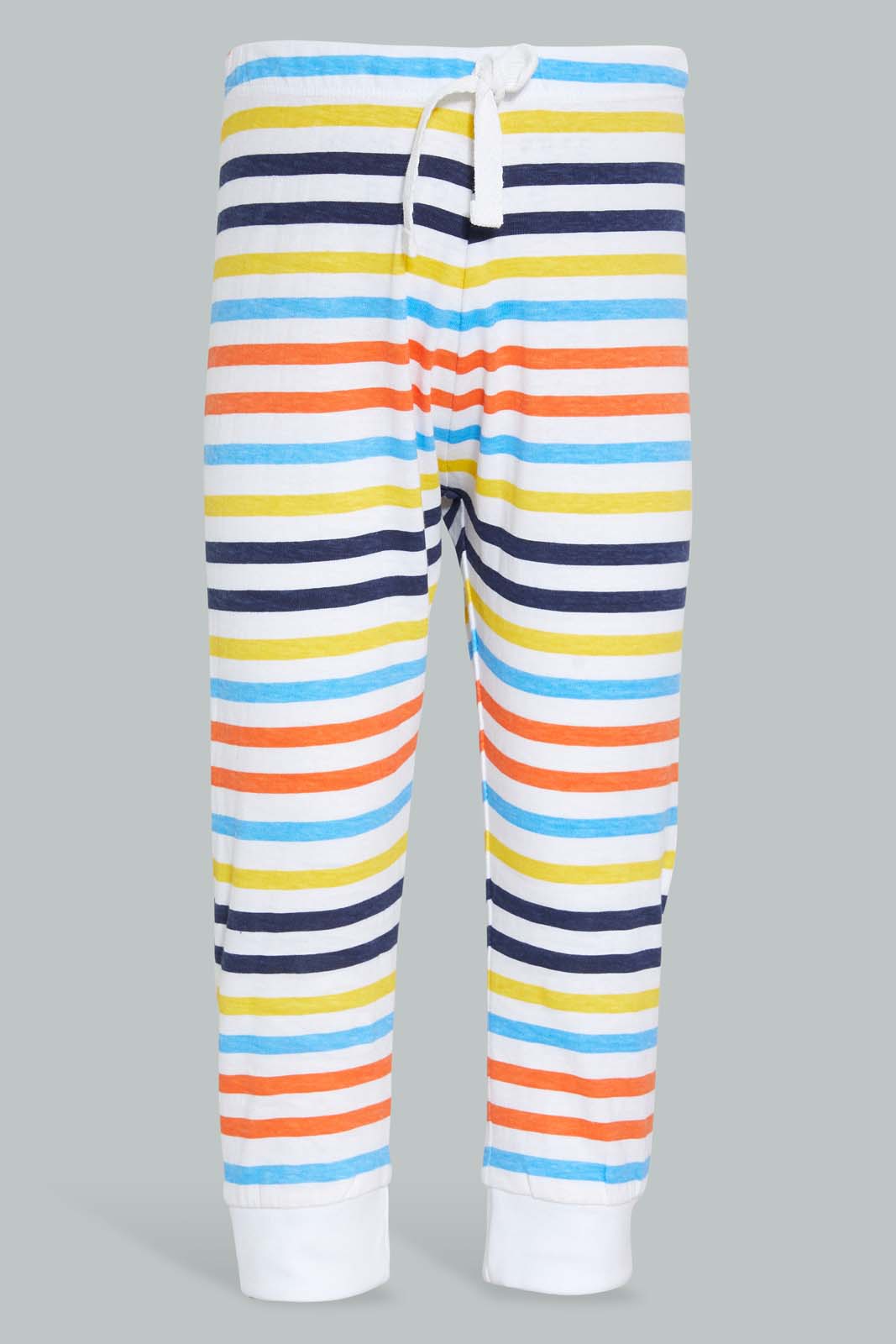 Redtag-White-And-Red-Space-4-Pack-Long-Pyjama-Set-Set-Pyjama-Sets-Infant-Boys-3 to 24 Months