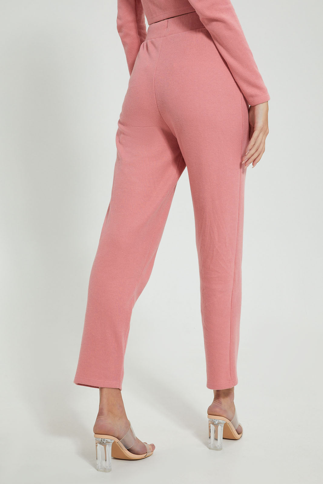 Redtag-Pink-Knitted-Trouser-Trousers-Women's-