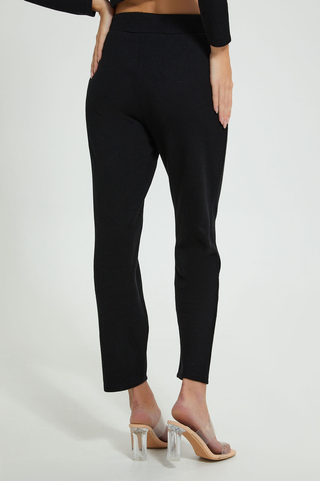 Redtag-Black-Knitted-Trouser-Trousers-Women's-