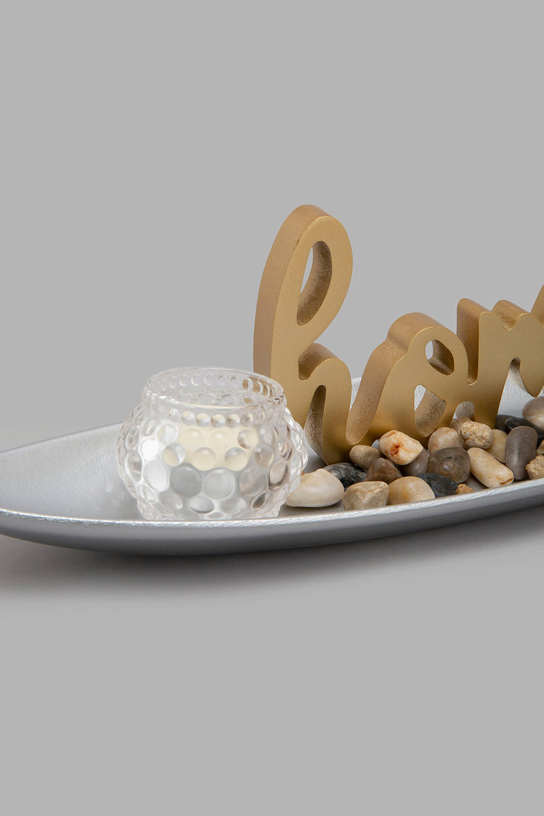 Redtag-Gold-Decorative-Tray-and-Candle-Holder-(Gift-Set)-Gift-Sets-Home-Decor-