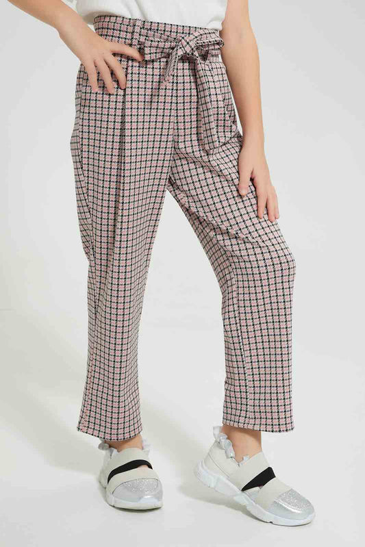 Redtag-Assorted-Checkered-Knitted-Trouser-Colour:Assorted,-Filter:Girls-(2-to-8-Yrs),-Girls-Trousers,-New-In,-New-In-GIR,-Non-Sale,-S22B,-Section:Kidswear-Girls-2 to 8 Years