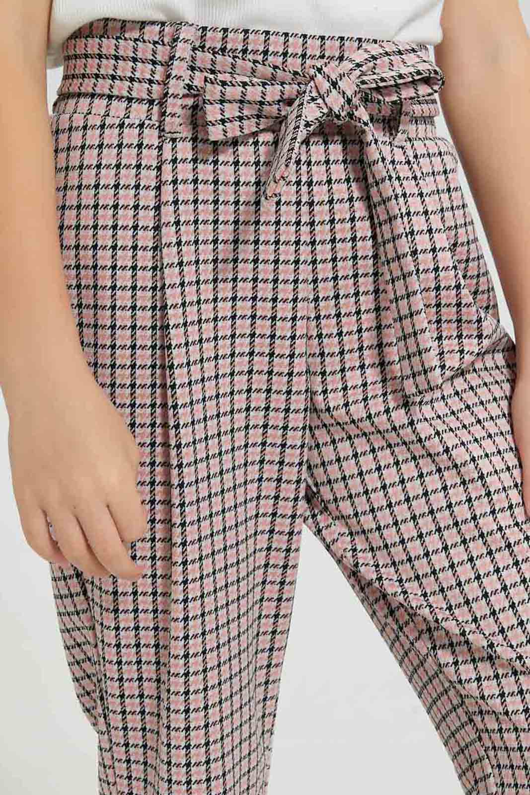 Redtag-Assorted-Checkered-Knitted-Trouser-Colour:Assorted,-Filter:Girls-(2-to-8-Yrs),-Girls-Trousers,-New-In,-New-In-GIR,-Non-Sale,-S22B,-Section:Kidswear-Girls-2 to 8 Years