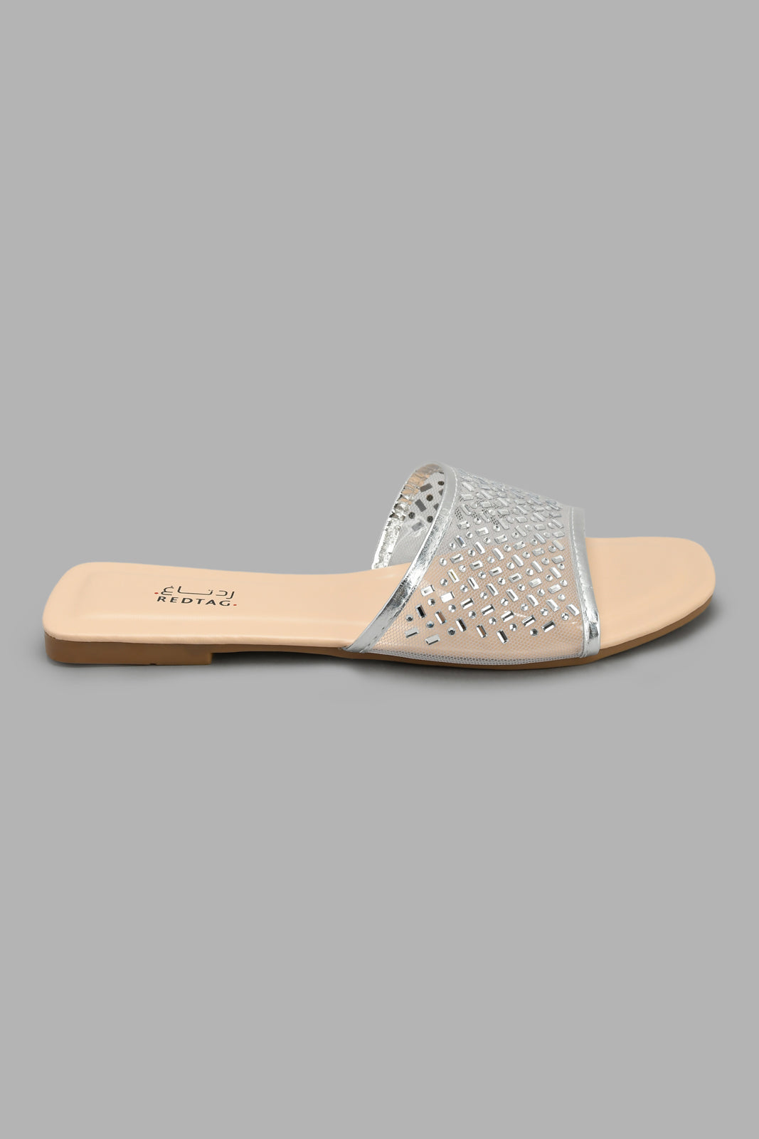 Redtag-Silver-Embellished-Mule-Mules-Women's-