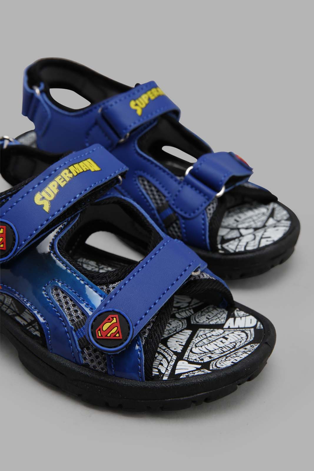 Redtag-Blue-Superman-Character-Sandal-BOY-Sandals,-Bundle,-Category:Sandals,-CHR,-Colour:Blue,-Deals:2-For-90,-Deals:New-In,-Filter:Boys-Footwear-(3-to-5-Yrs),-New-In-BOY-FOO,-S22C,-Section:Boys-(0-to-14Yrs)-Boys-3 to 5 Years