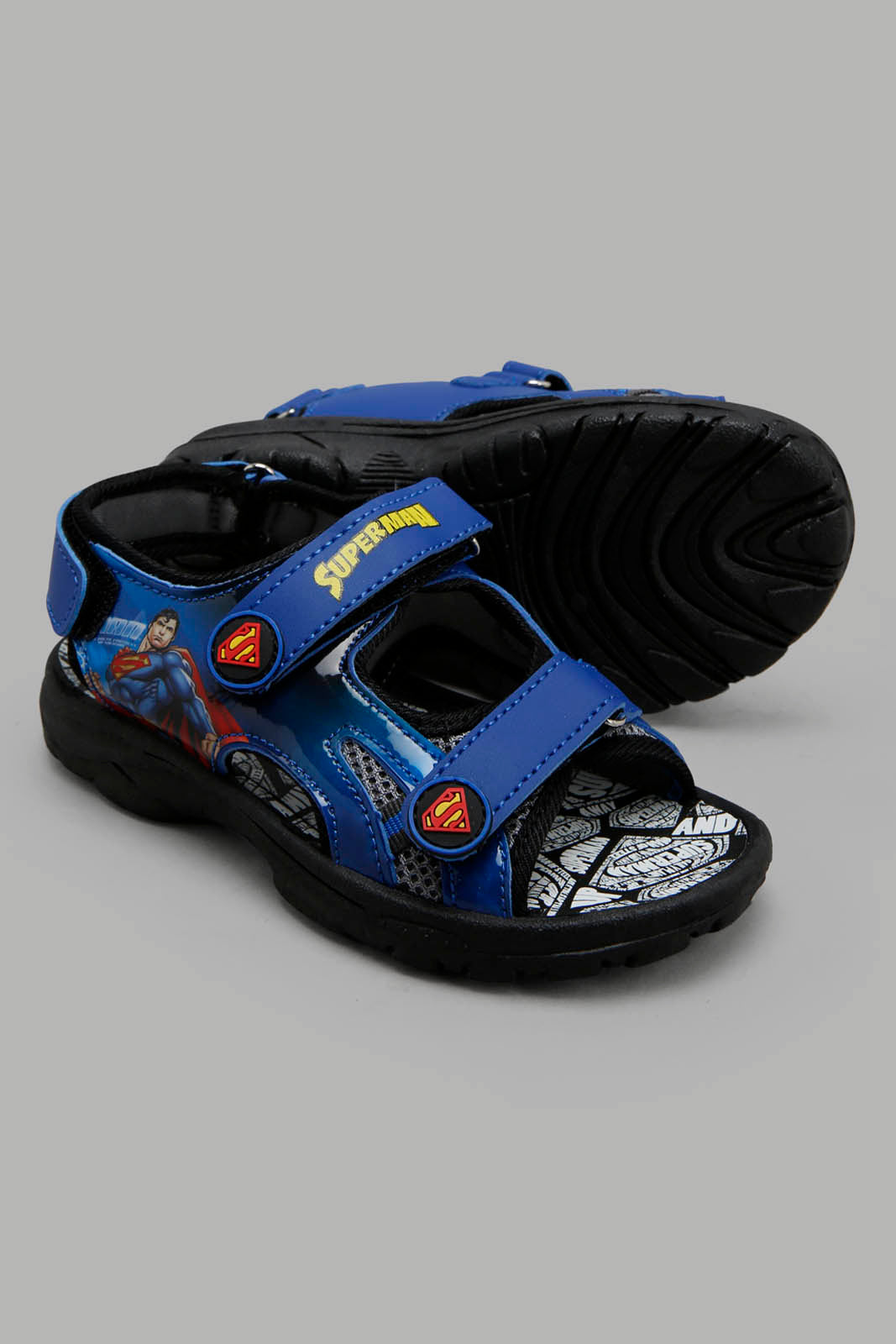 Redtag-Blue-Superman-Character-Sandal-BOY-Sandals,-Bundle,-Category:Sandals,-CHR,-Colour:Blue,-Deals:2-For-90,-Deals:New-In,-Filter:Boys-Footwear-(3-to-5-Yrs),-New-In-BOY-FOO,-S22C,-Section:Boys-(0-to-14Yrs)-Boys-3 to 5 Years