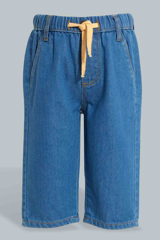 Redtag-Dark-Wash-Anti-Fit-Denim-Pant-Jeans-Slim-Fit-Infant-Boys-3 to 24 Months
