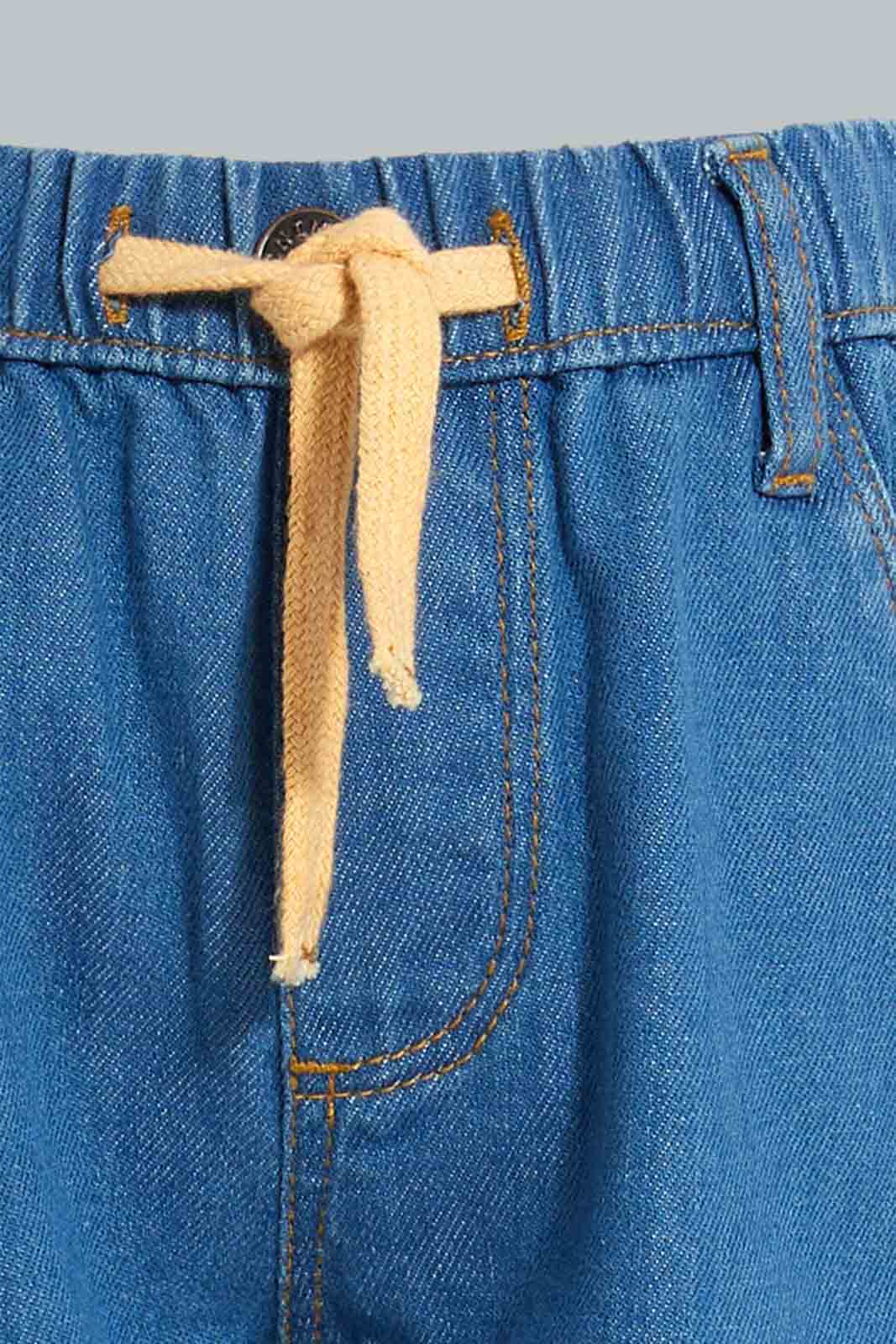 Redtag-Dark-Wash-Anti-Fit-Denim-Pant-Jeans-Slim-Fit-Infant-Boys-3 to 24 Months