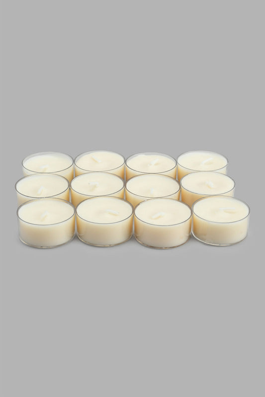 Redtag-Tealight-Set-(12Piece)Transperent-Case-Candles-Home-Decor-