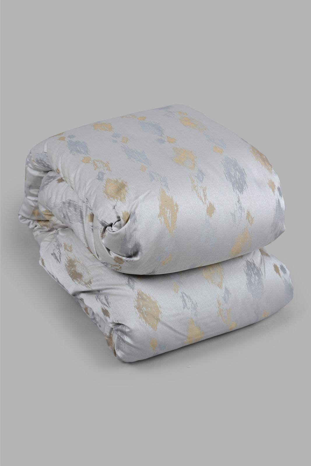 Redtag-Grey-Jacquard-7-Piece-Comforter-Set-
(King-Size)-Comforters-King-Size-Home-Bedroom-