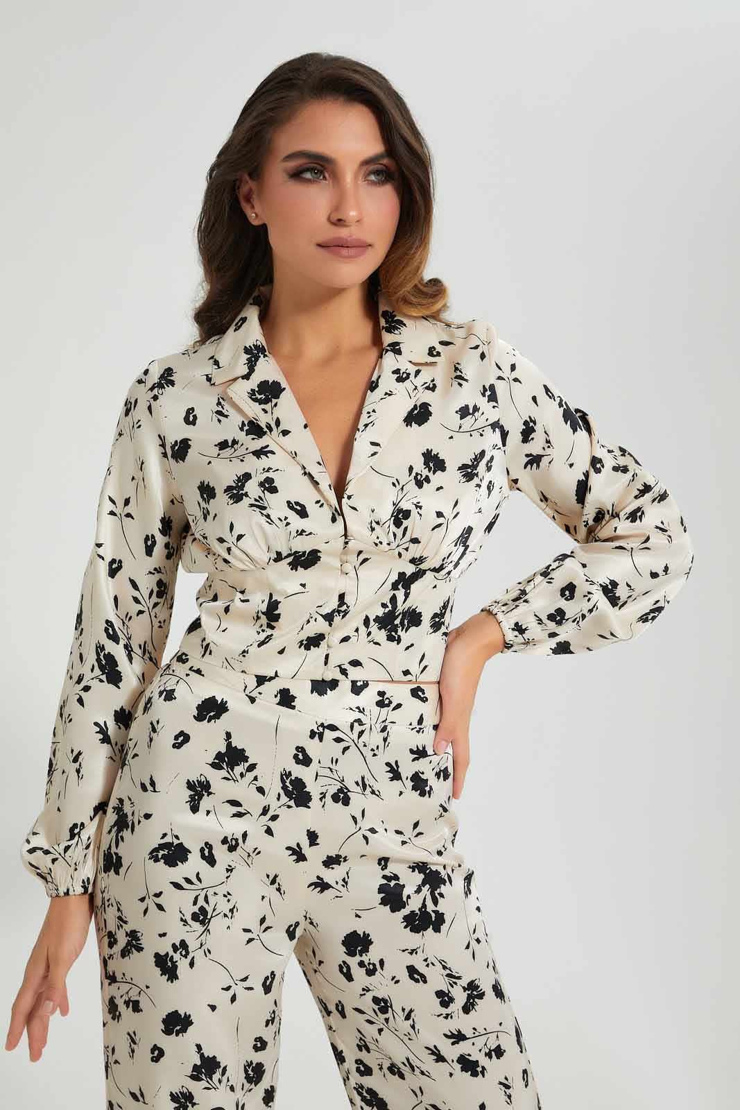 Redtag-Assorted-Button-Front-Cropped-Blouse-Colour:Assorted,-Filter:Women's-Clothing,-Limited-Edition-Blouses,-New-In,-New-In-Women,-Non-Sale,-S22B,-Section:Women-Women's-