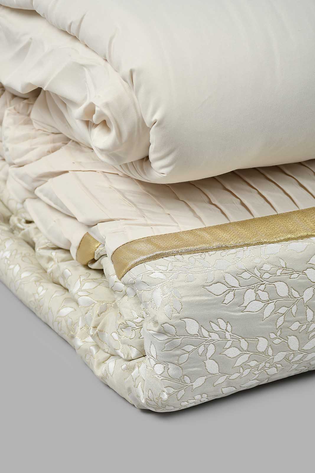 Redtag-Beige-Jacquard--7-Piece-Comforter-Set-
(King-Size)-Comforters-Home-Bedroom-
