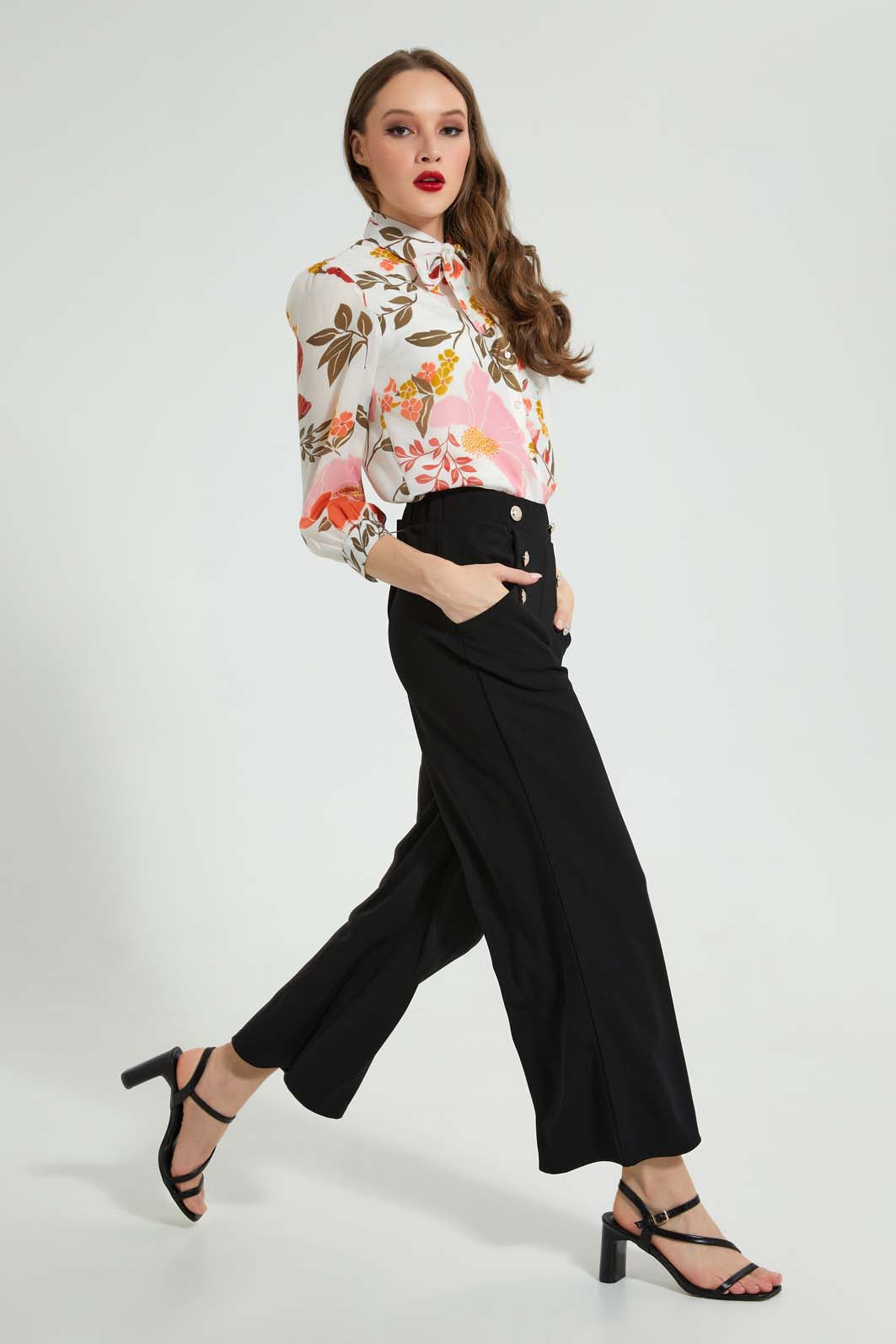 Redtag-Black-Wide-Leg-Pant-Leggings-Women's-