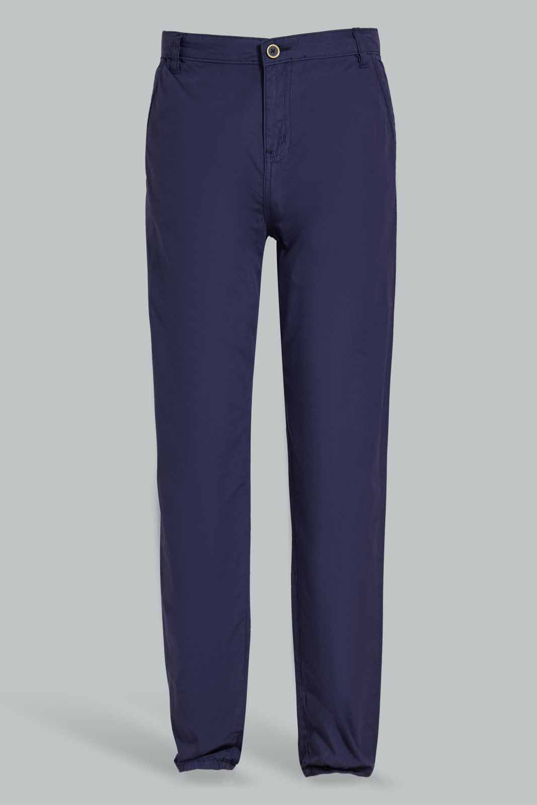 Redtag-Navy-Chino-Trouser-BSR-Trousers,-Category:Trousers,-Colour:Navy,-Deals:Sale,-Filter:Senior-Boys-(8-to-14-Yrs),-PPE,-S22C,-Sale-BSR-APL,-Section:Boys-(0-to-14Yrs)-Senior-Boys-9 to 14 Years