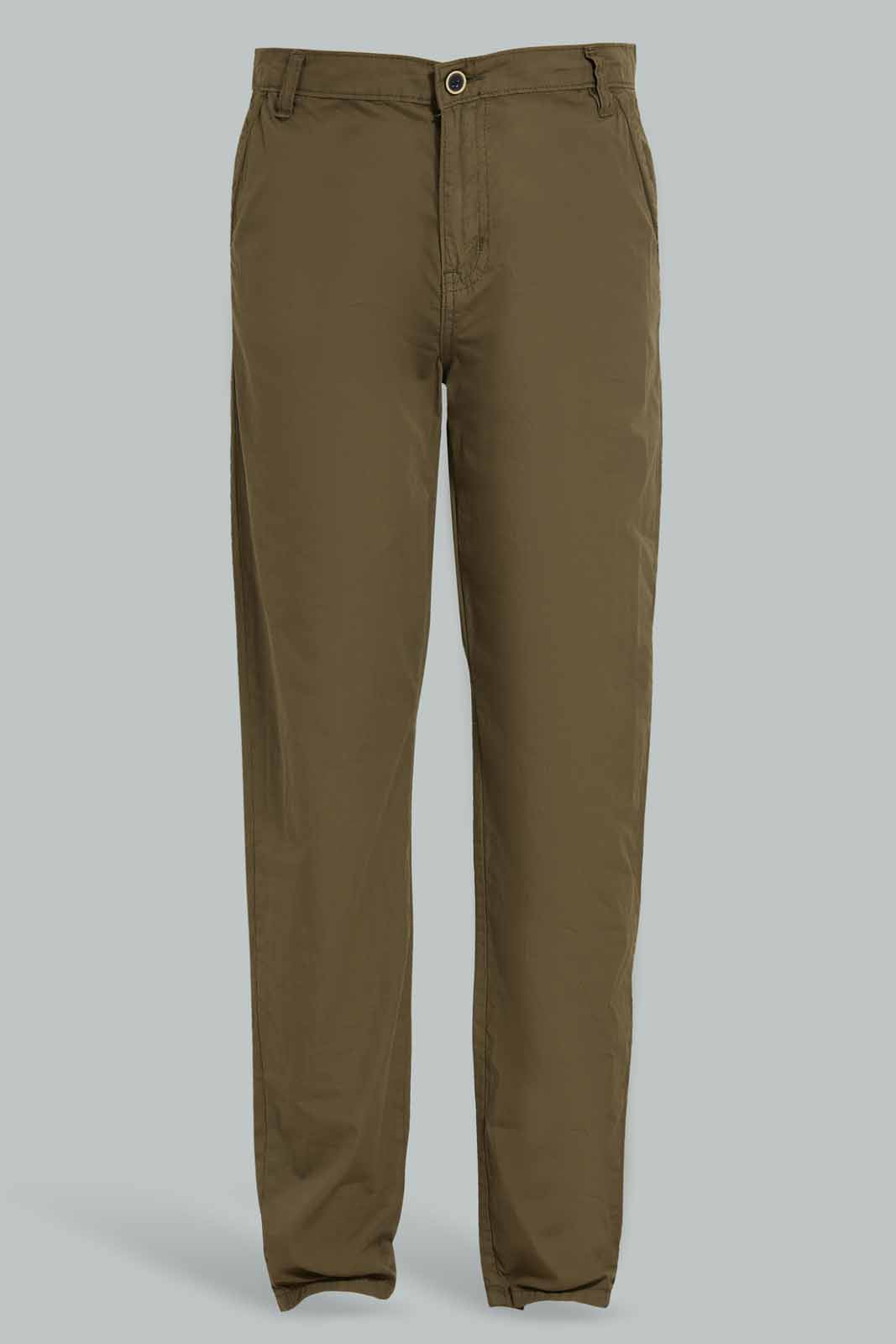 Redtag-Olive-Chino-Trouser-BSR-Trousers,-Category:Trousers,-Colour:Dark-Green,-Deals:Sale,-Filter:Senior-Boys-(8-to-14-Yrs),-PPE,-S22C,-Sale-BSR-APL,-Section:Boys-(0-to-14Yrs)-Senior-Boys-9 to 14 Years