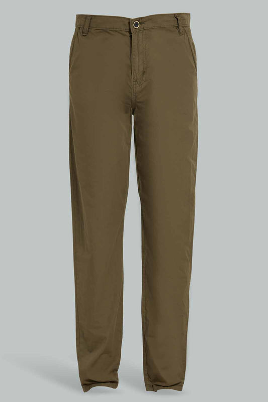 Redtag-Olive-Chino-Trouser-BSR-Trousers,-Category:Trousers,-Colour:Dark-Green,-Deals:Sale,-Filter:Senior-Boys-(8-to-14-Yrs),-PPE,-S22C,-Sale-BSR-APL,-Section:Boys-(0-to-14Yrs)-Senior-Boys-9 to 14 Years
